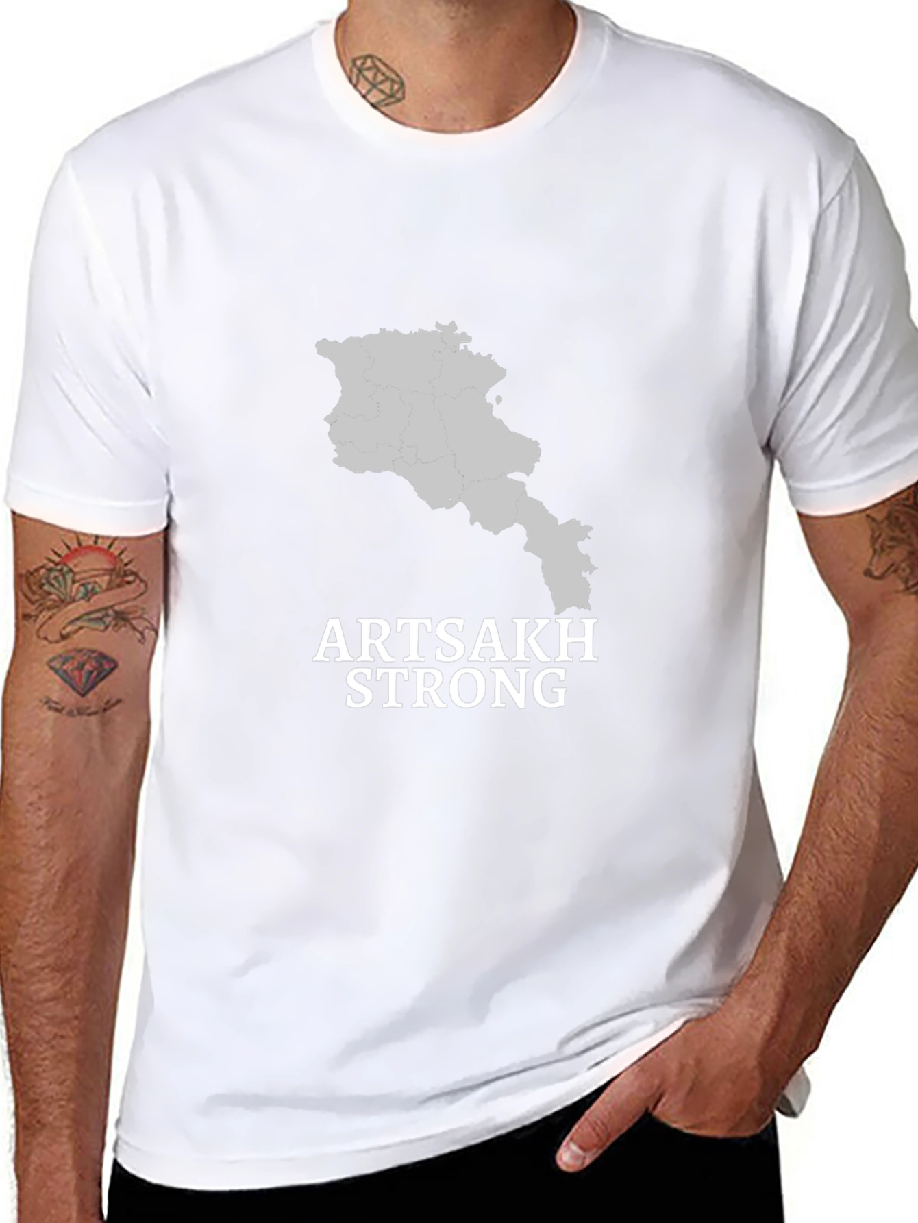 Artsakh Strong Graphic Tee - Stand with Artsakh