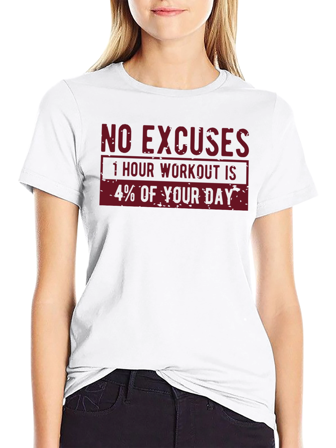No Excuses Workout Motivational T-Shirt