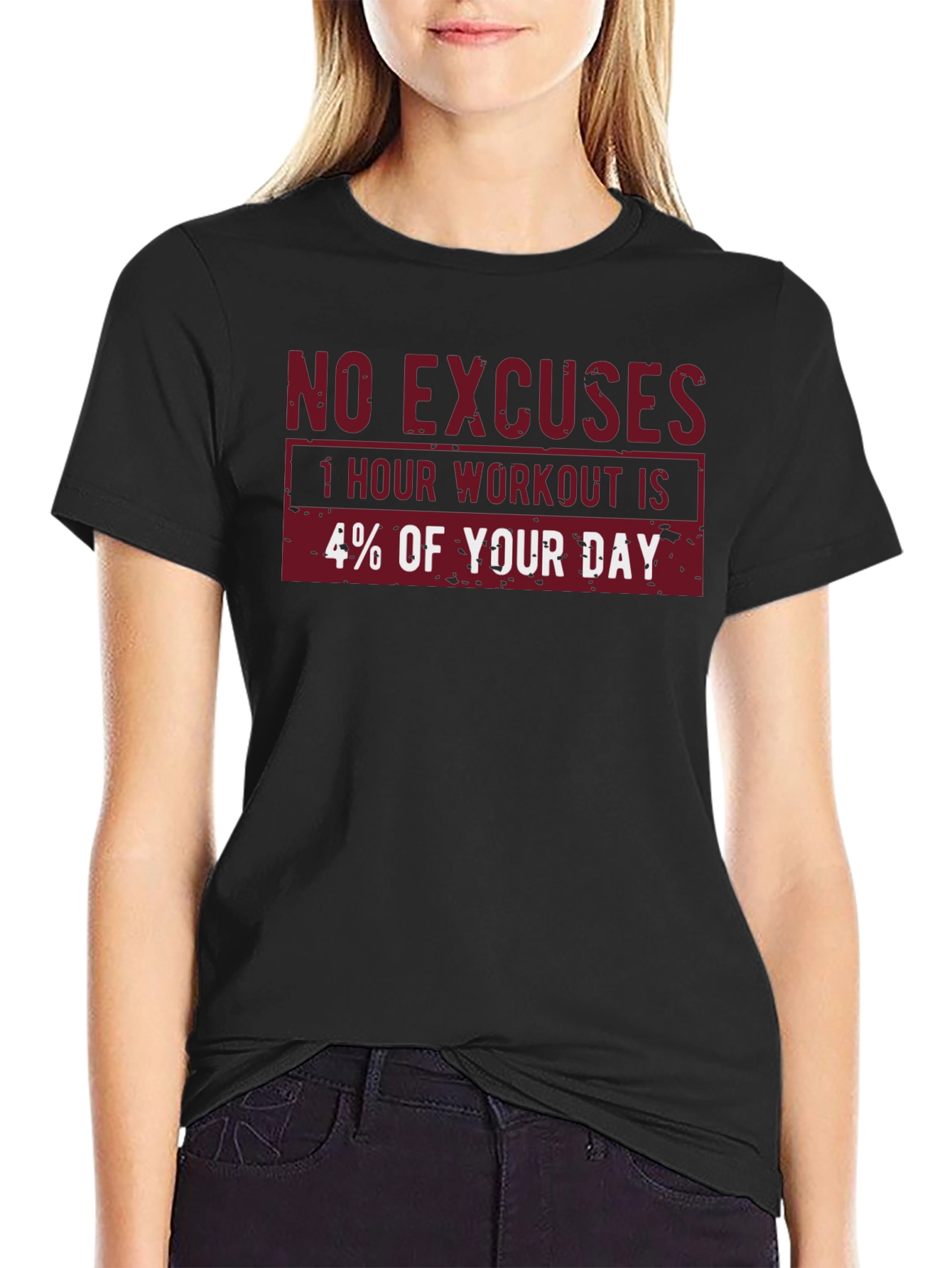 No Excuses Workout Motivational T-Shirt