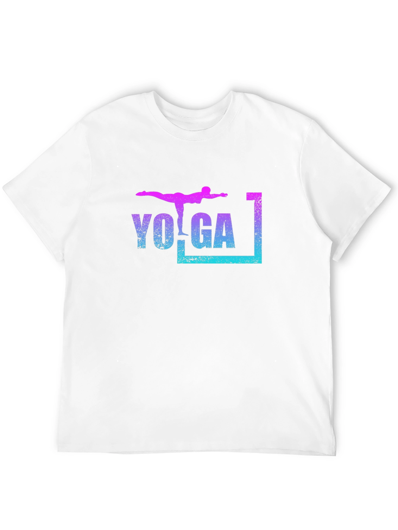 Yoga Pose Graphic T-Shirt - Black Casual Tee