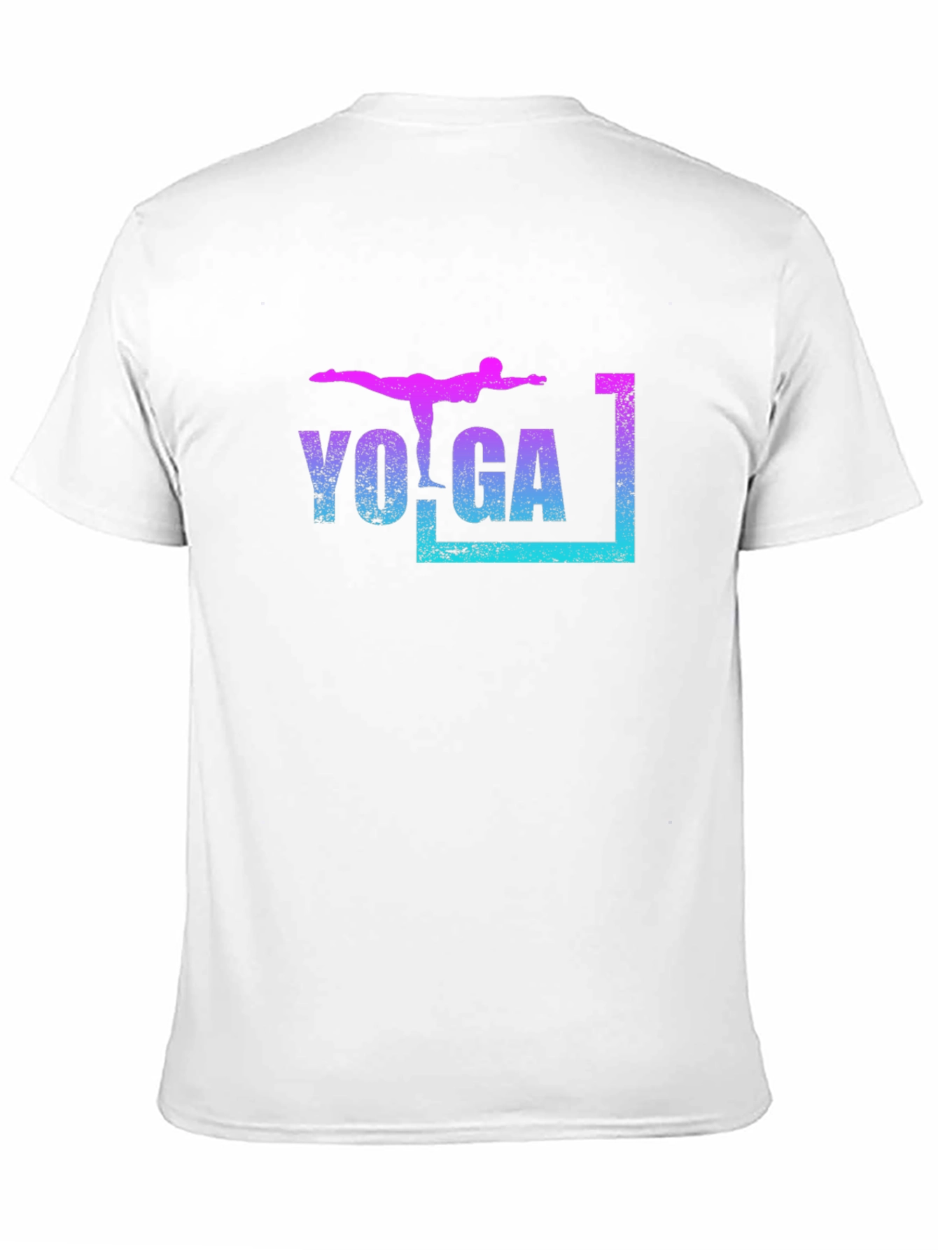 Yoga Pose Graphic T-Shirt - Black Casual Tee