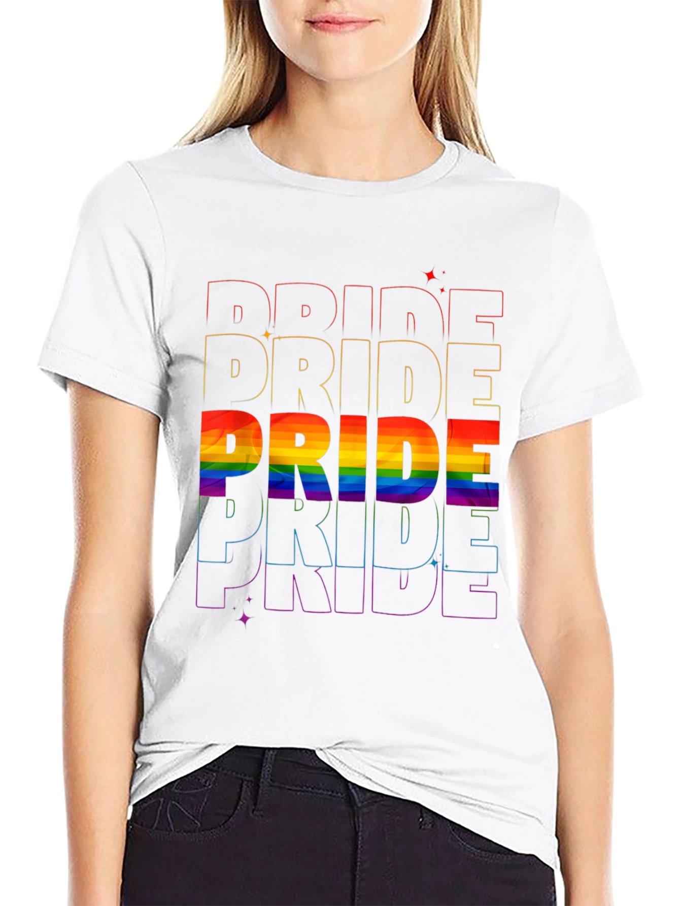 Pride Rainbow T-Shirt LGBTQ+ Pride Month