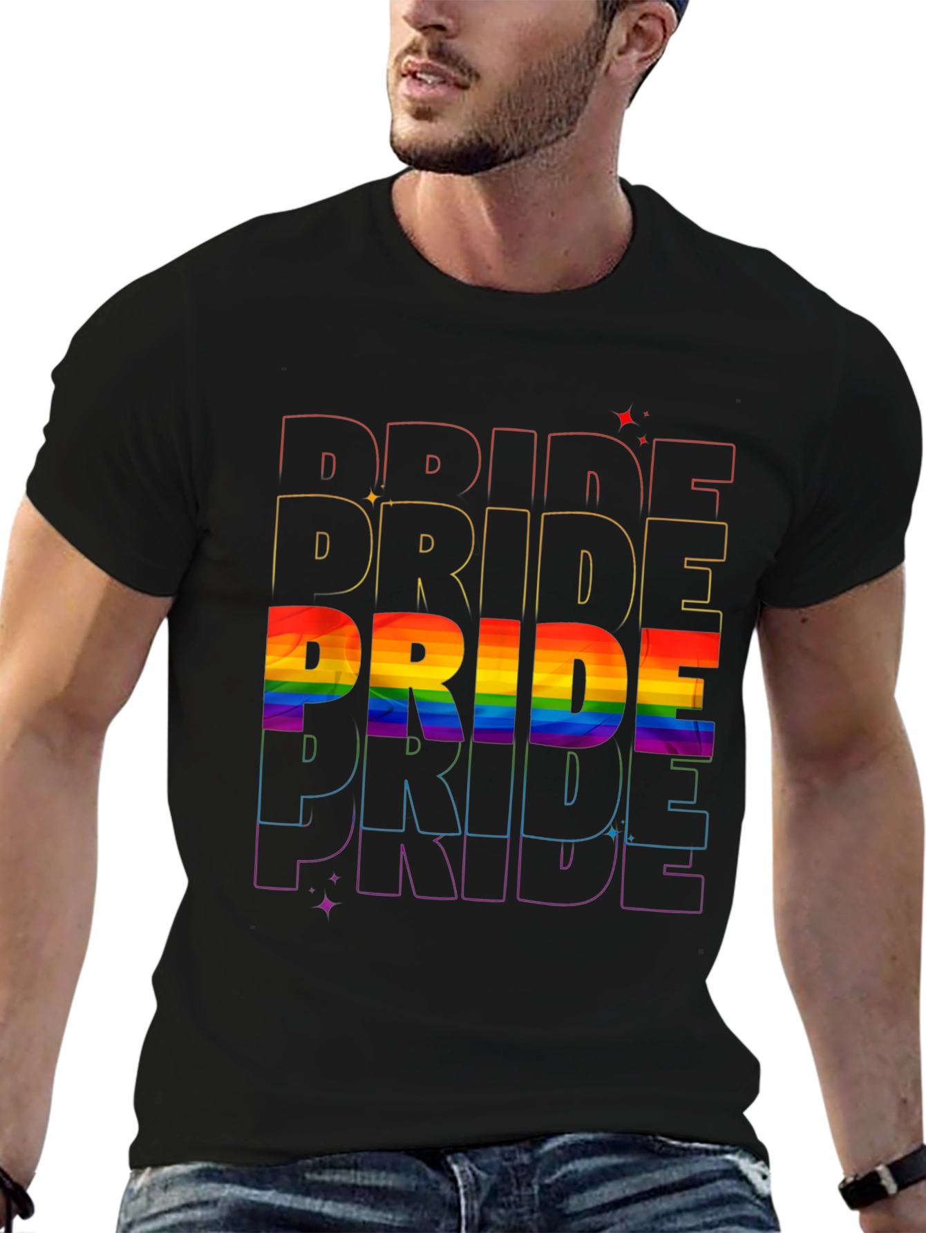 Pride Rainbow T-Shirt LGBTQ+ Pride Month