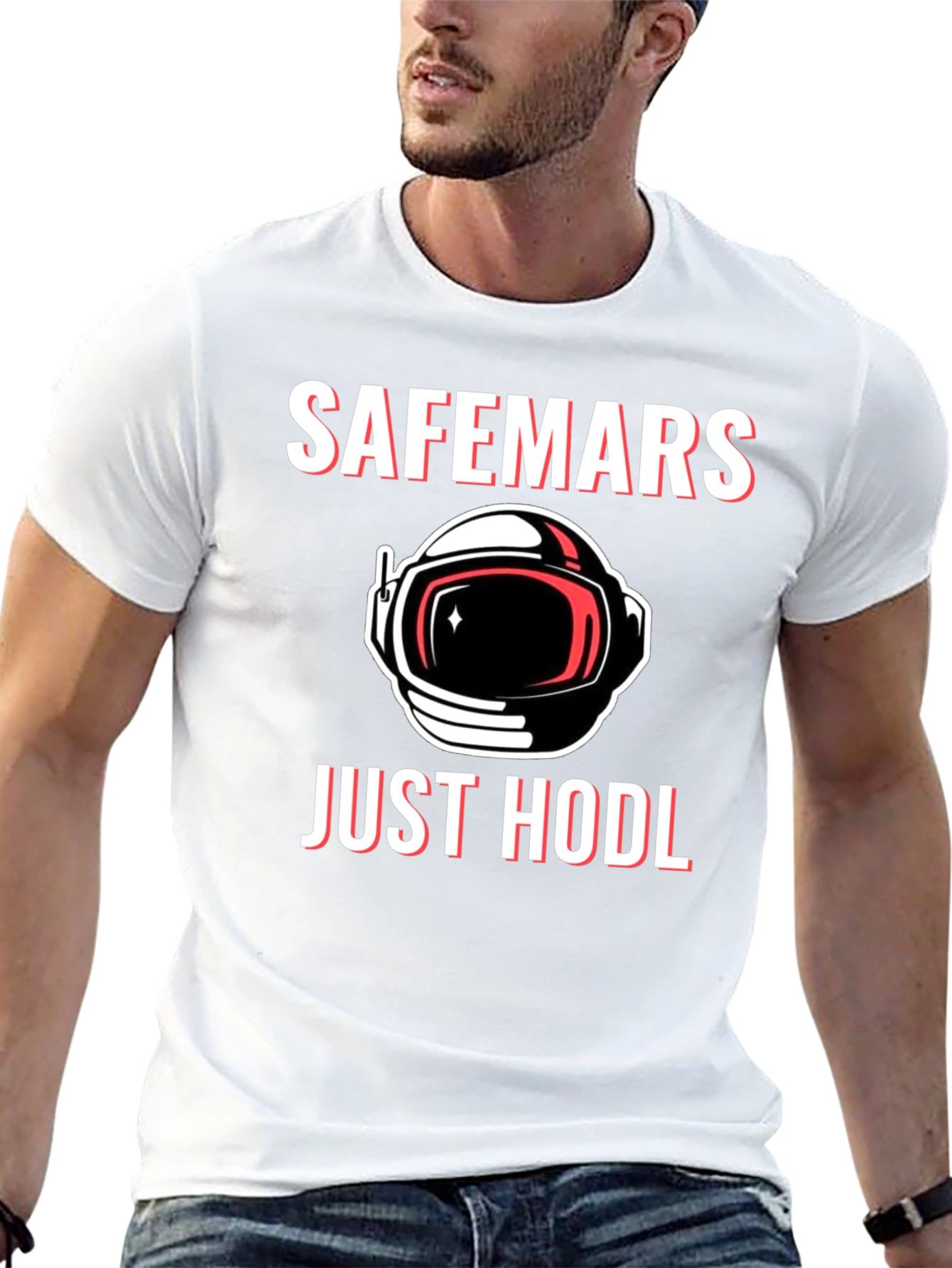 SafeMars Just HODL T-Shirt - Crypto Astronaut