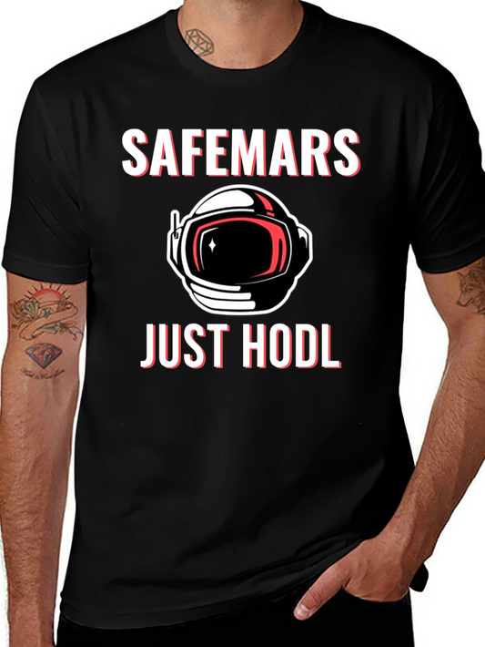 SafeMars Just HODL T-Shirt - Crypto Astronaut