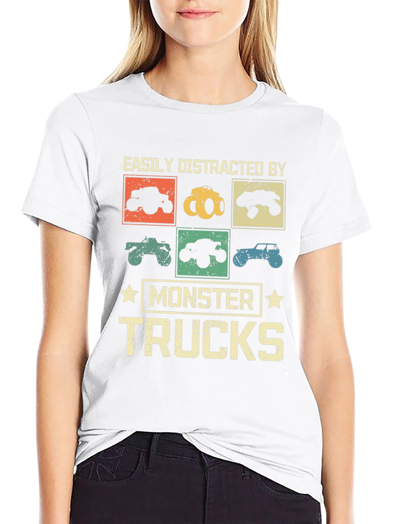 Monster Truck Fan T-Shirt - Easily Distracted Tee