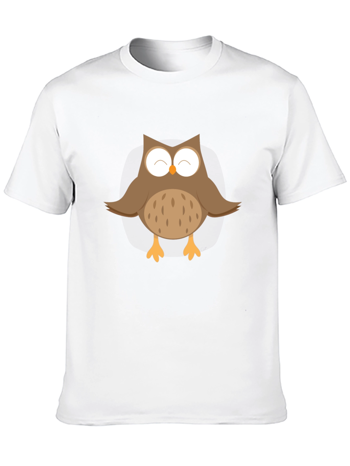 Cute Owl Graphic Black T-Shirt