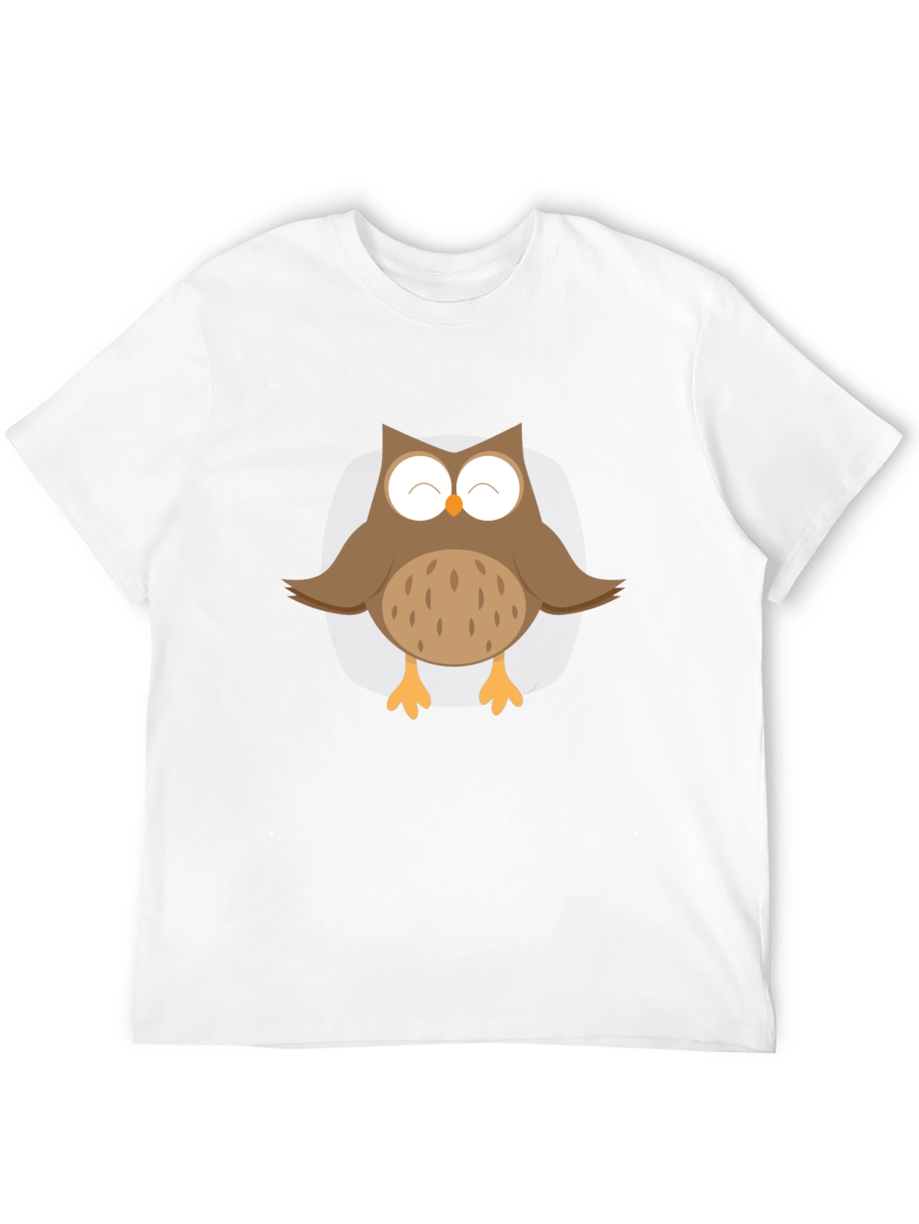 Cute Owl Graphic Black T-Shirt