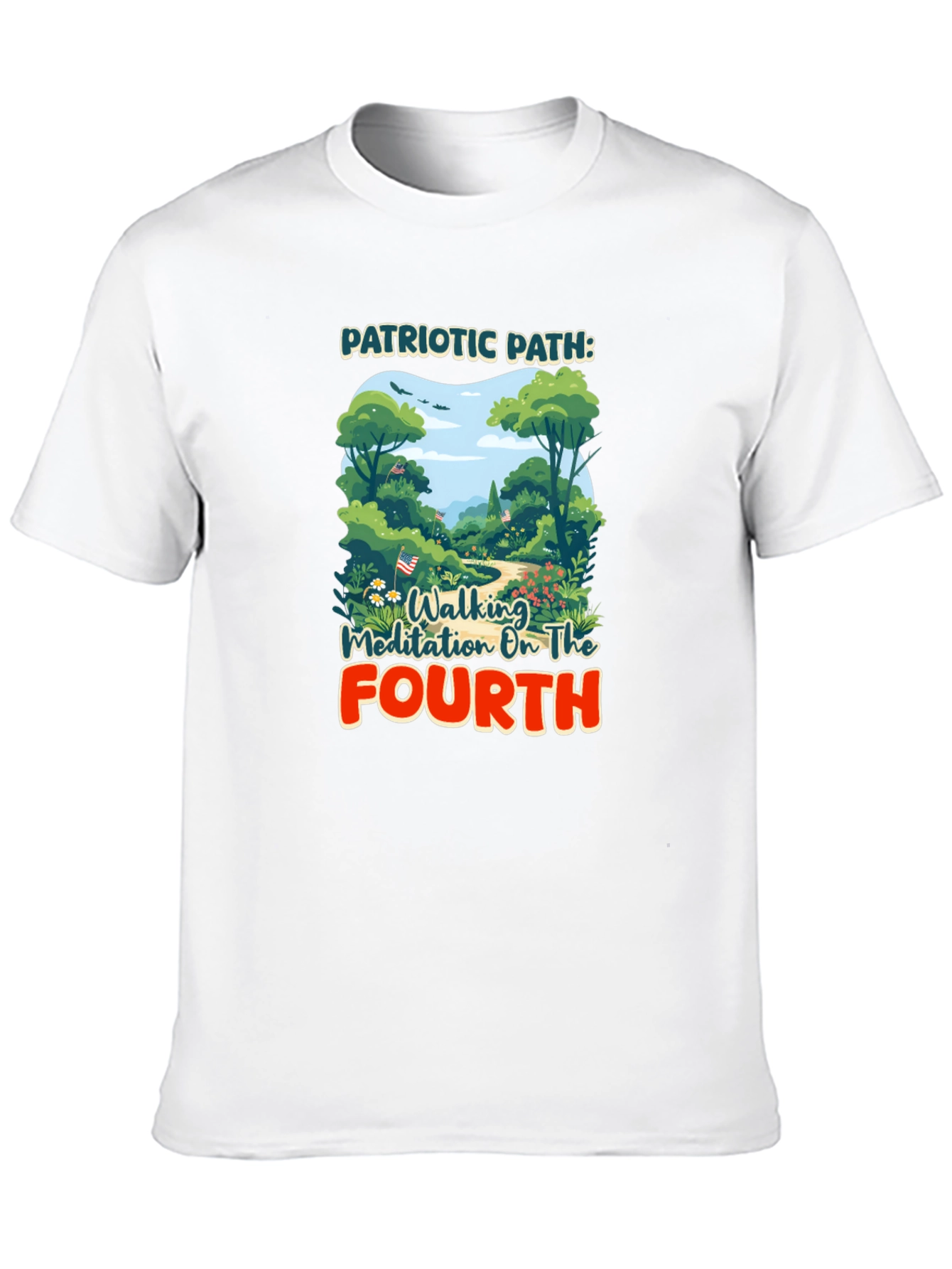 Patriotic Path Walking Meditation Tee