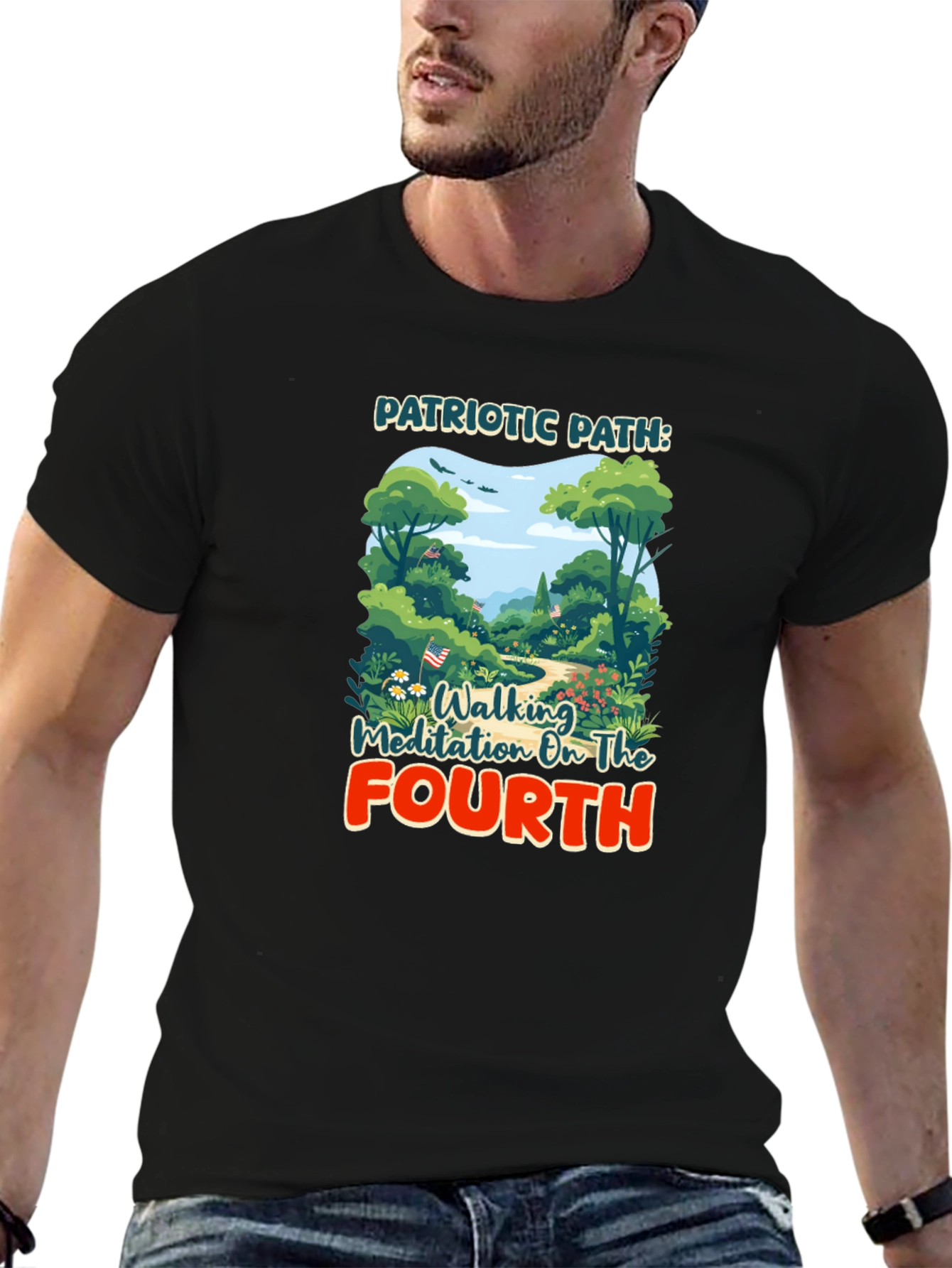 Patriotic Path Walking Meditation Tee