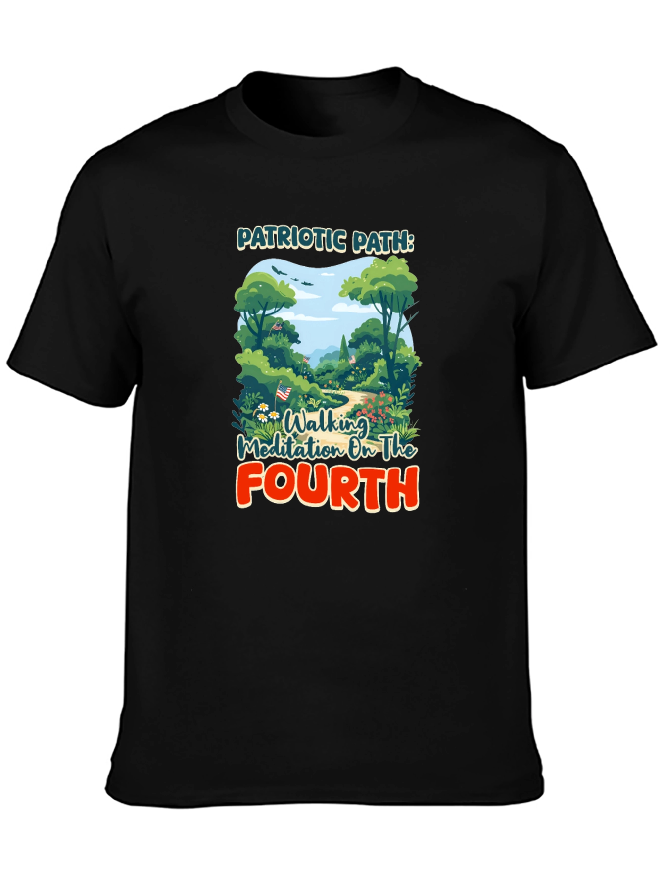 Patriotic Path Walking Meditation Tee