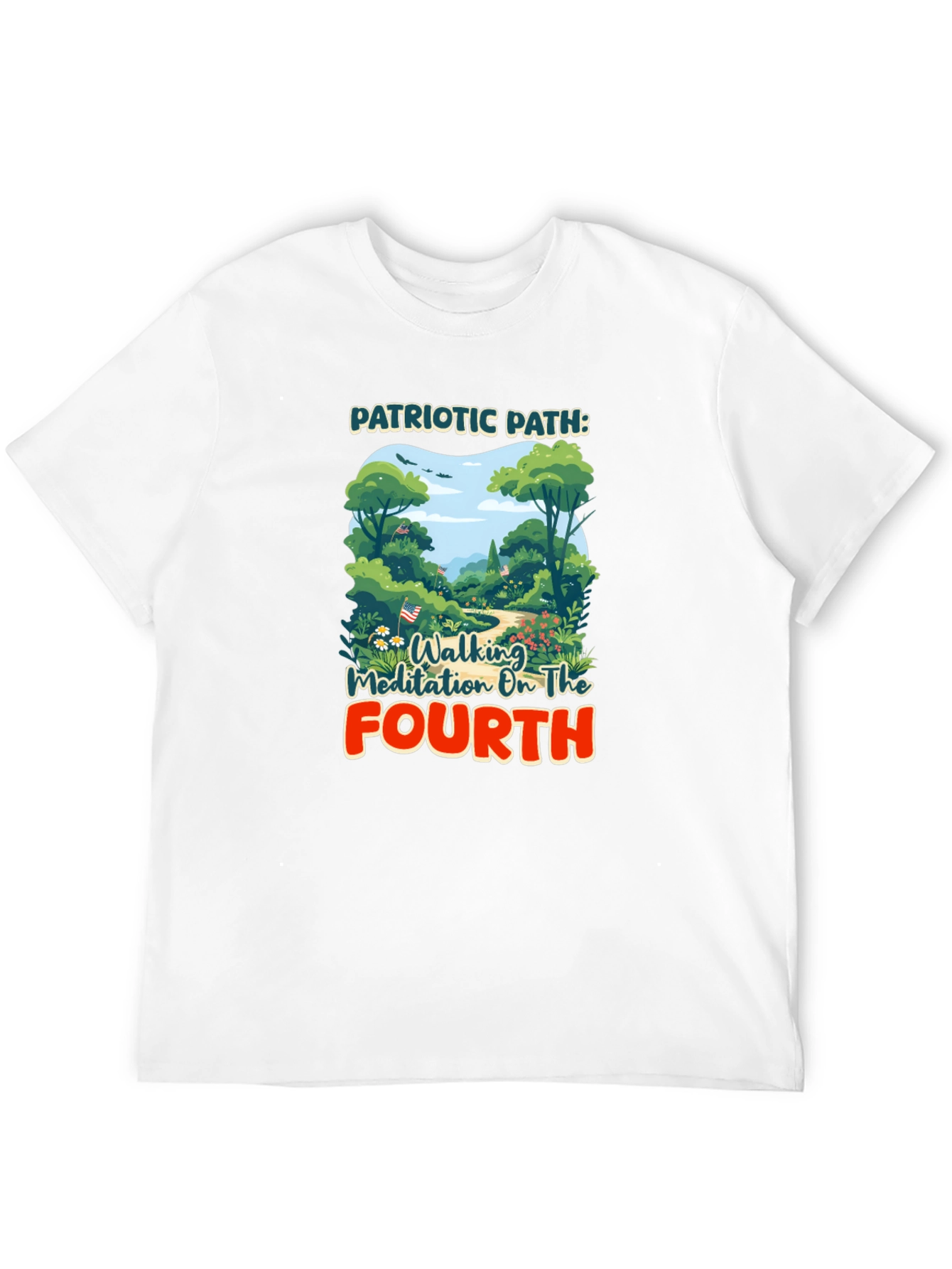 Patriotic Path Walking Meditation Tee