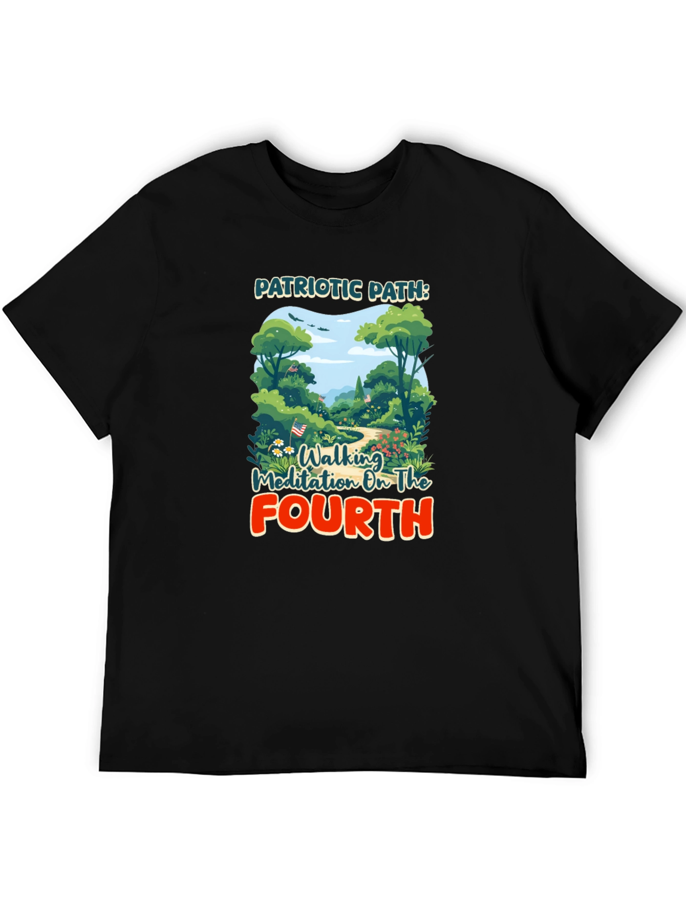 Patriotic Path Walking Meditation Tee
