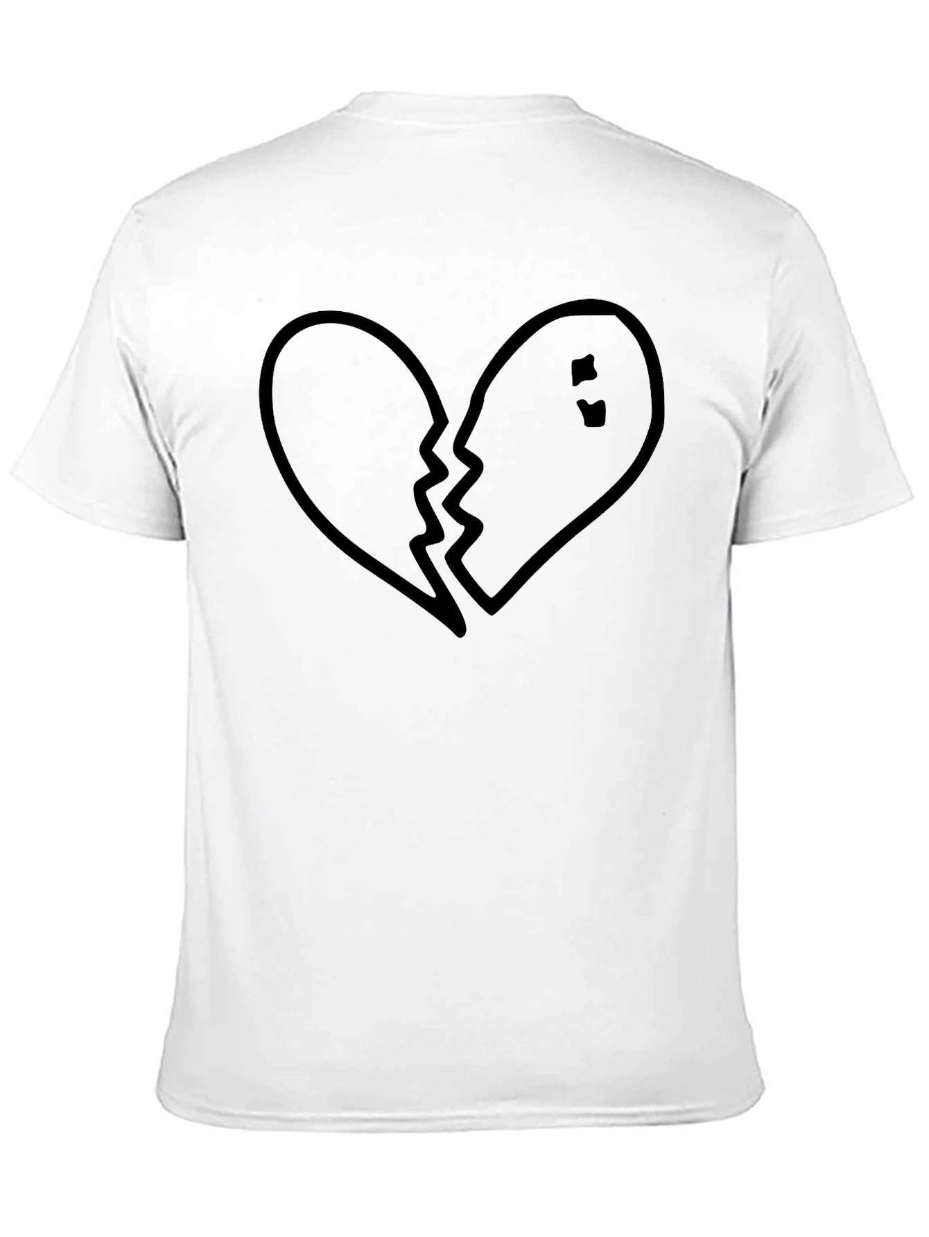 Broken Heart Graphic Tee - Black