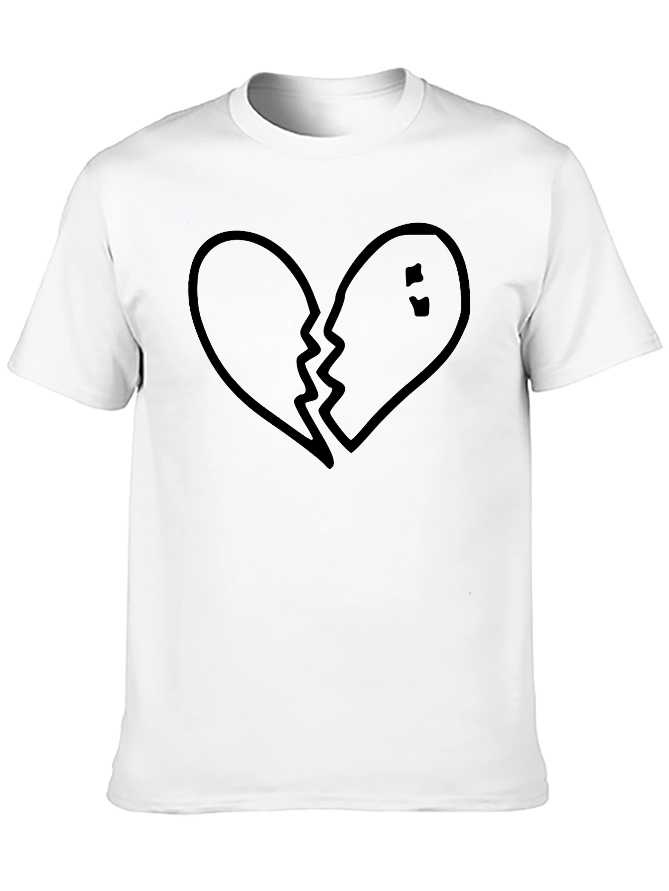 Broken Heart Graphic Tee - Black