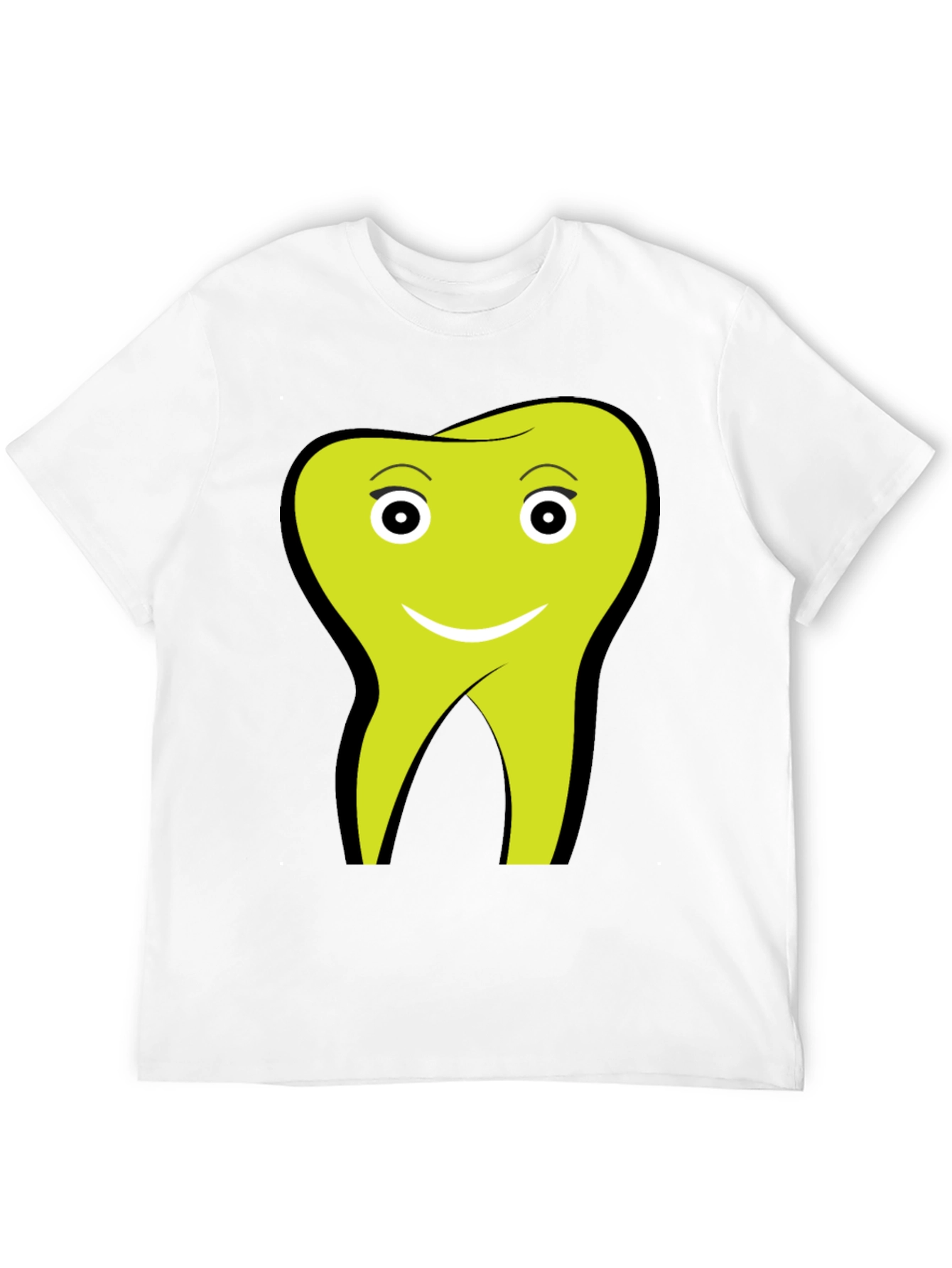 Funny Tooth Graphic Tee - Black Cotton Comfort