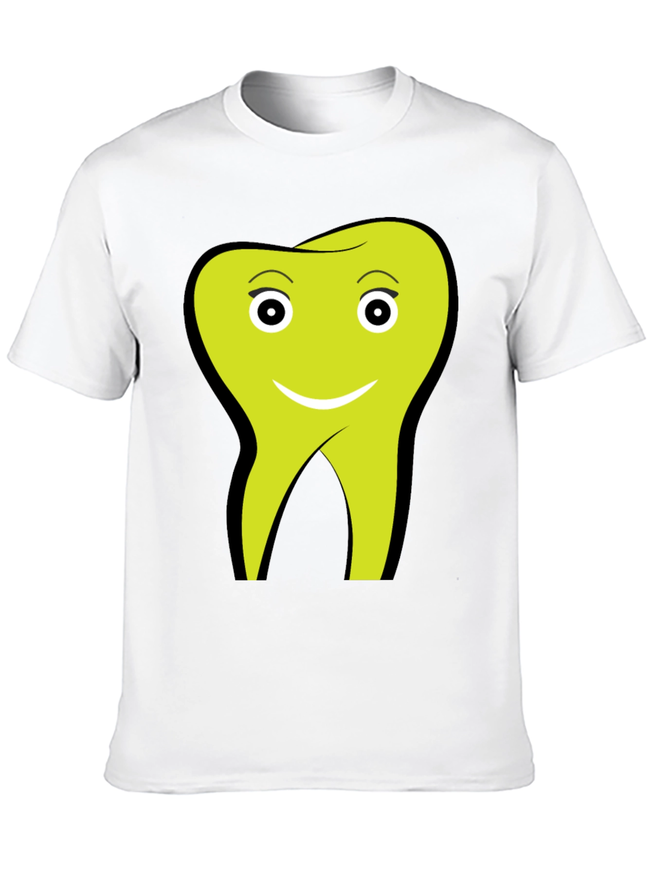 Funny Tooth Graphic Tee - Black Cotton Comfort
