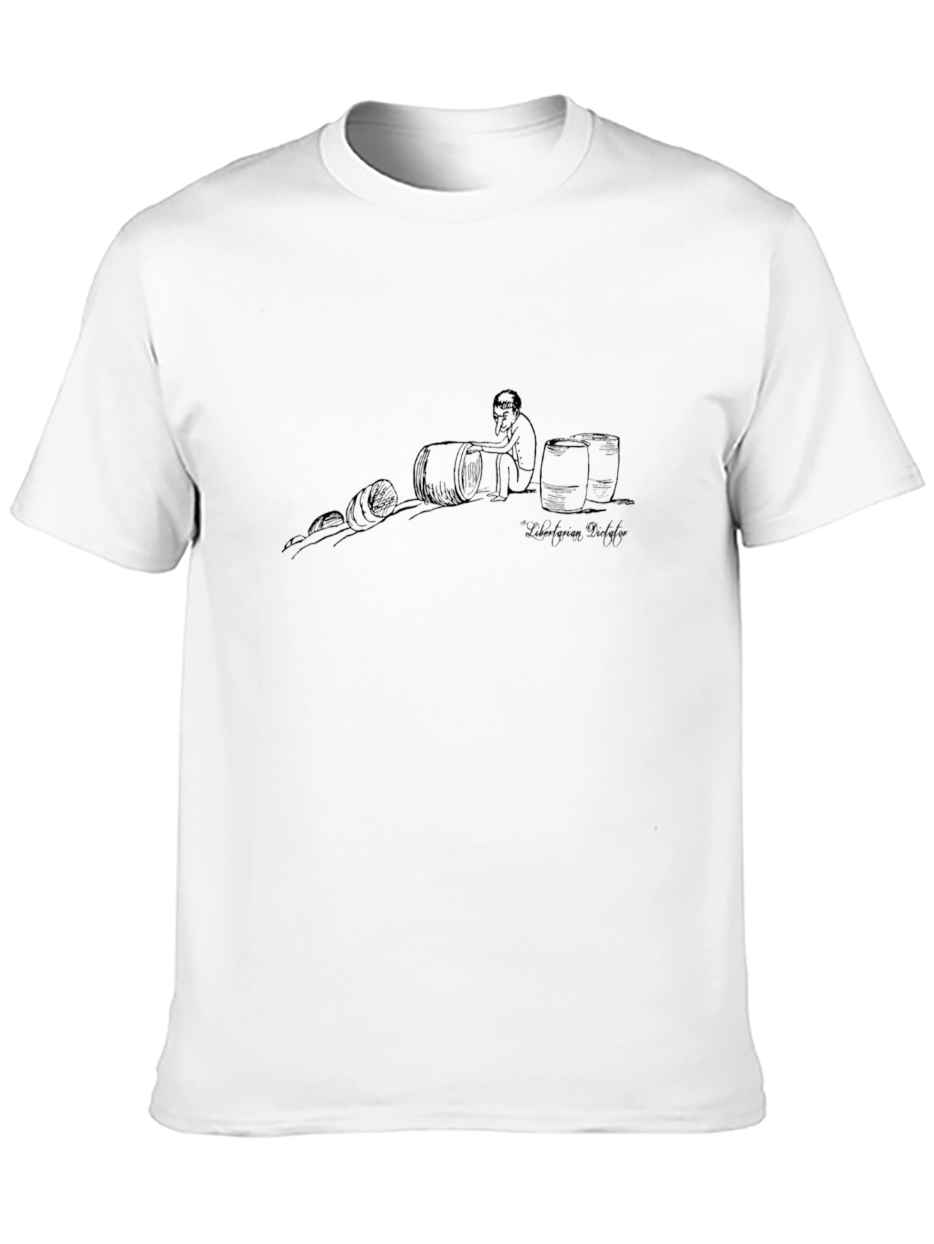 Black Graphic Tee - Wine Theme