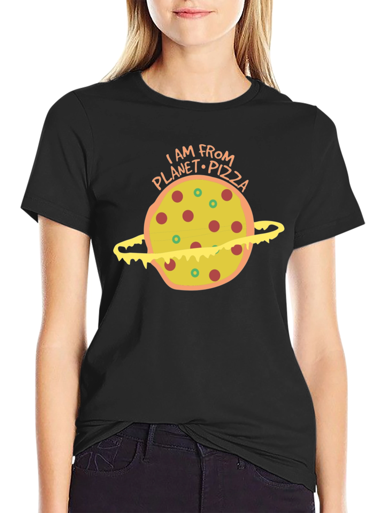 Planet Pizza Graphic T-Shirt