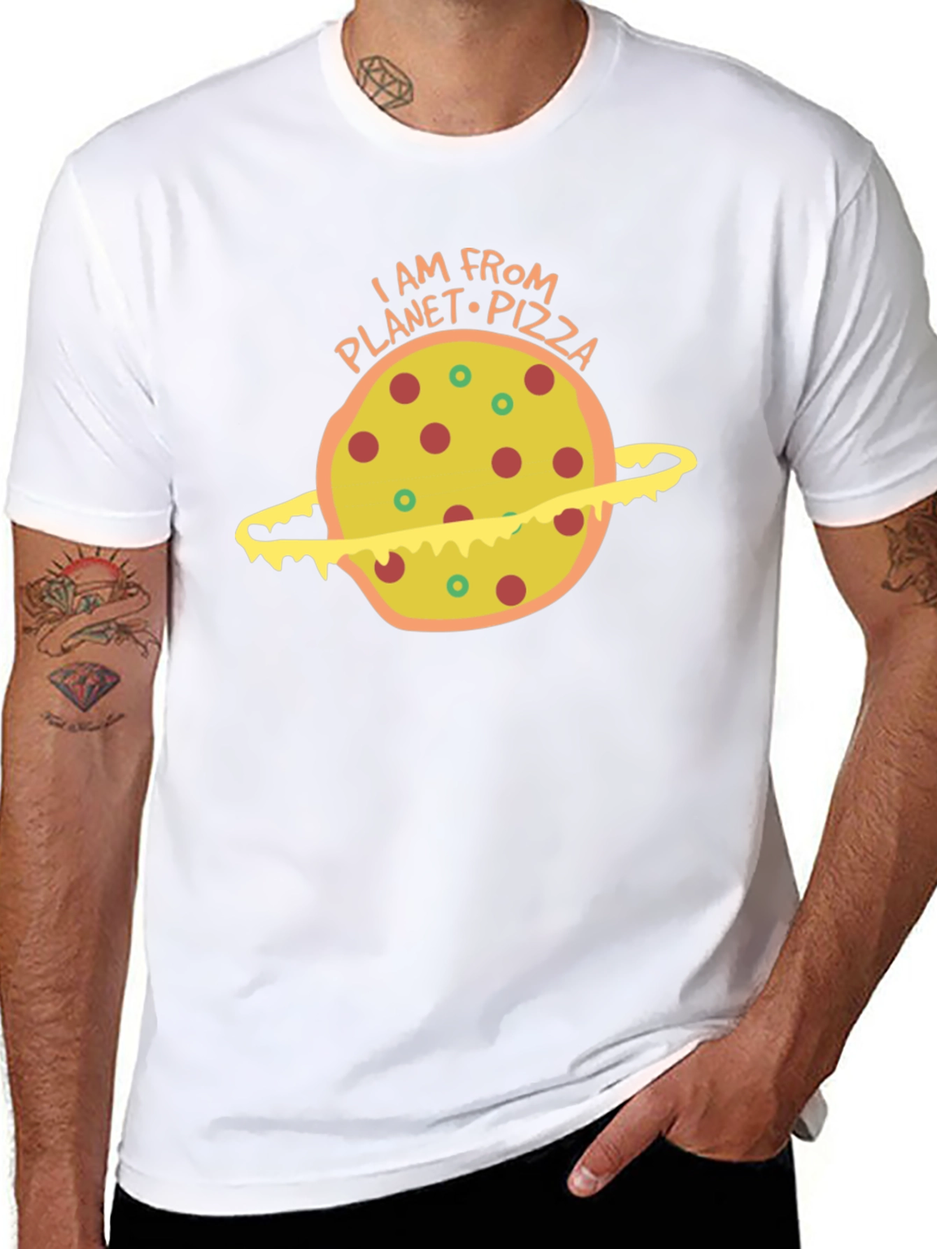 Planet Pizza Graphic T-Shirt