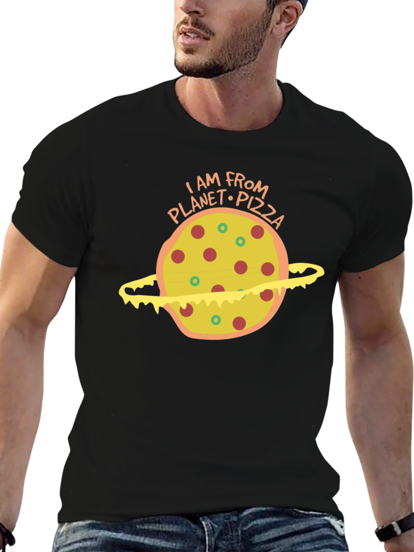 Planet Pizza Graphic T-Shirt