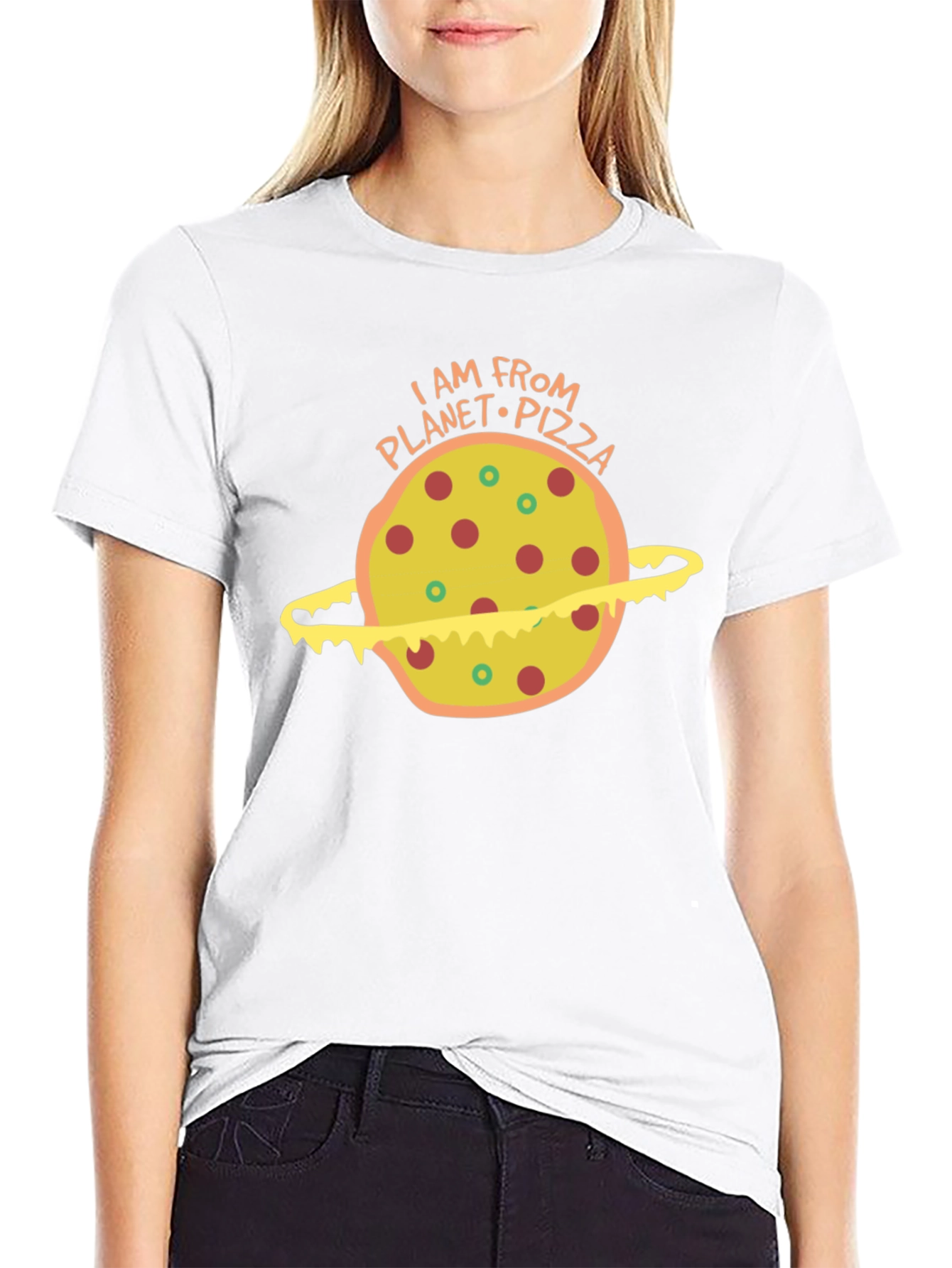 Planet Pizza Graphic T-Shirt