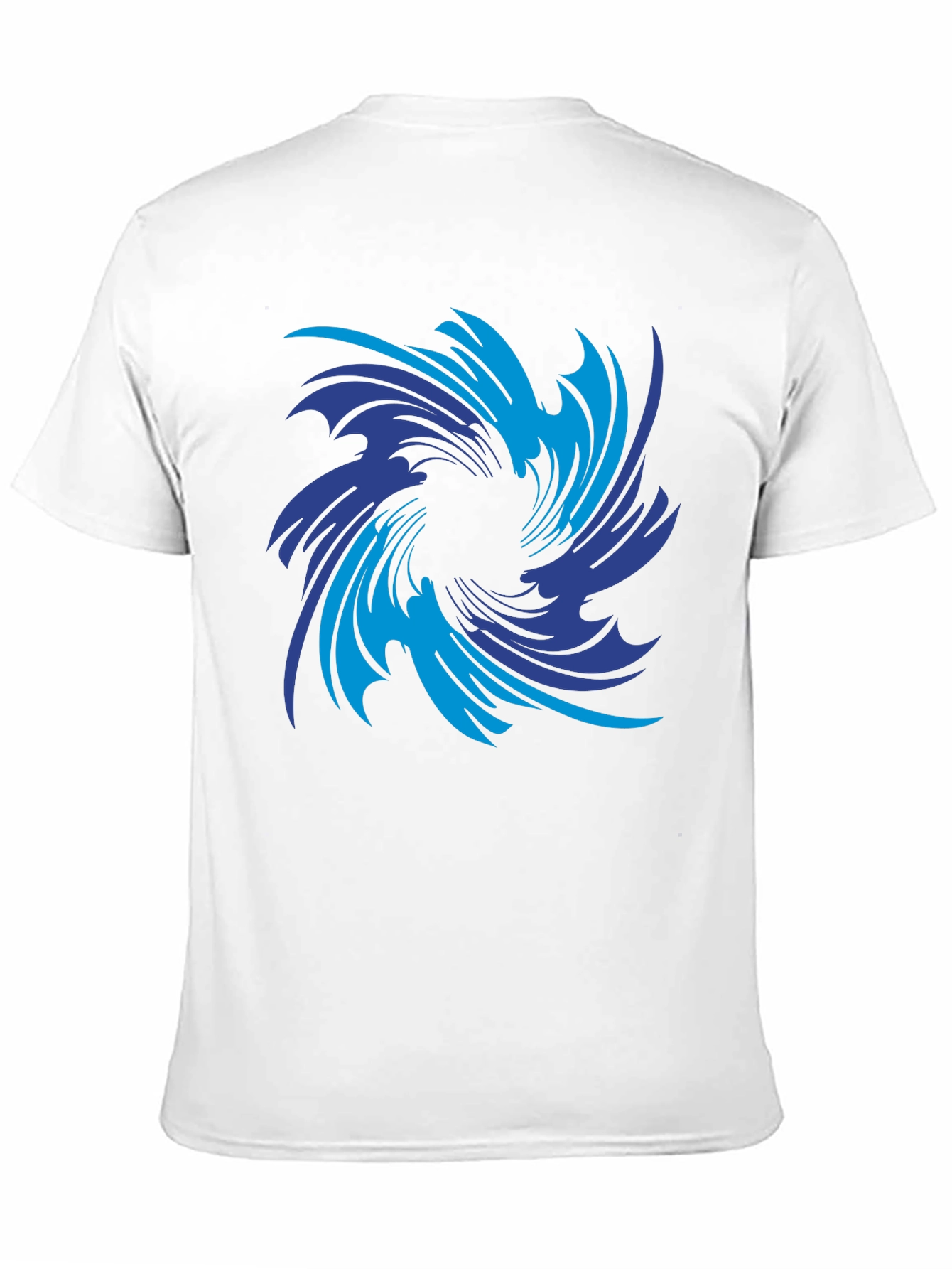 Vortex Graphic Print Black Tee