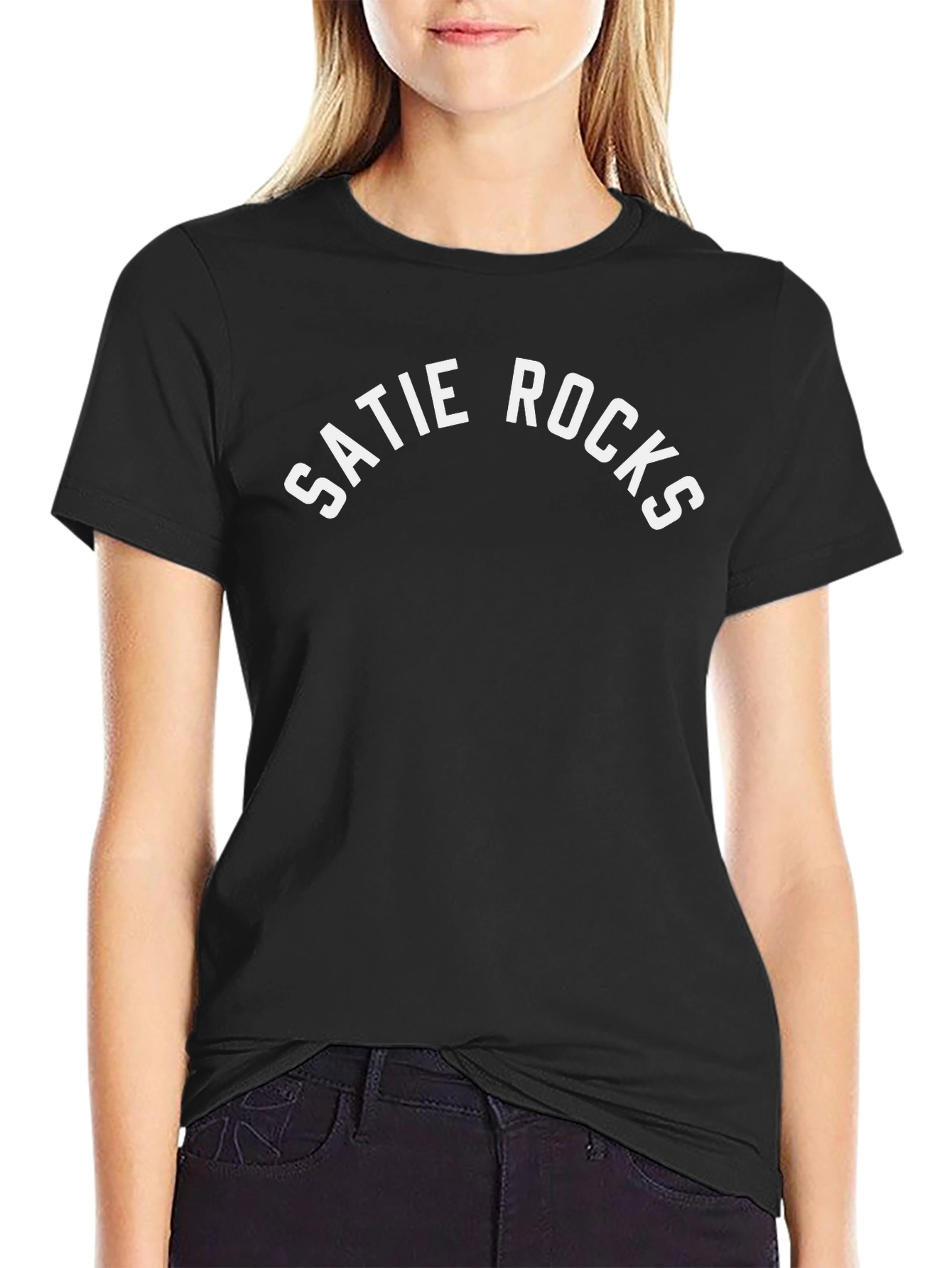 Satie Rocks Graphic Tee - Black