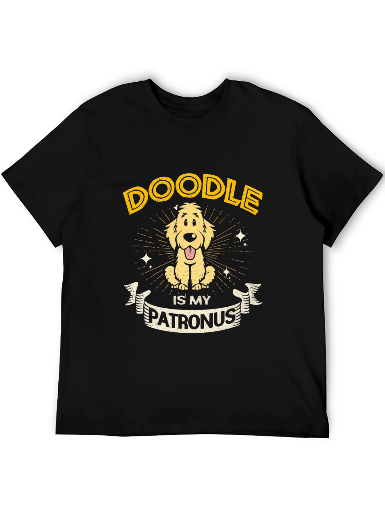 Doodle is My Patronus Black T-Shirt