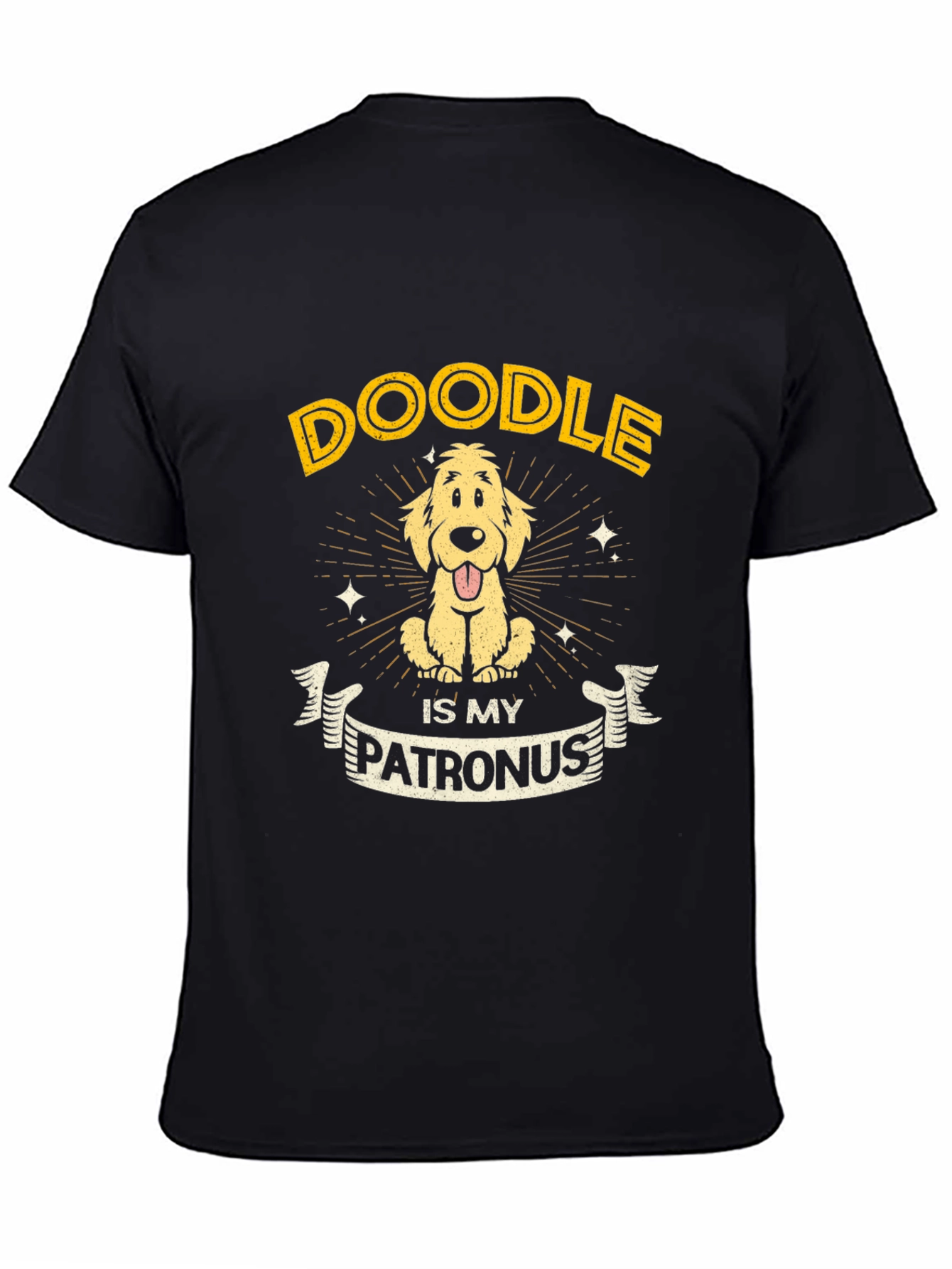 Doodle is My Patronus Black T-Shirt