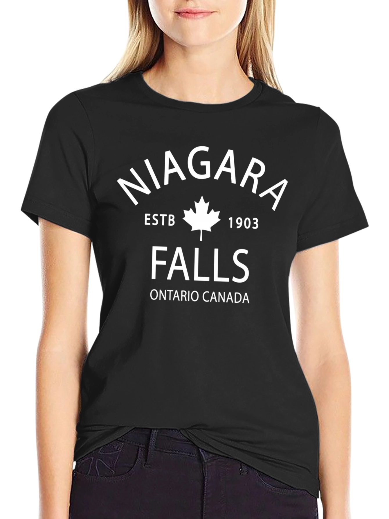 Niagara Falls Ontario Canada Black T-Shirt