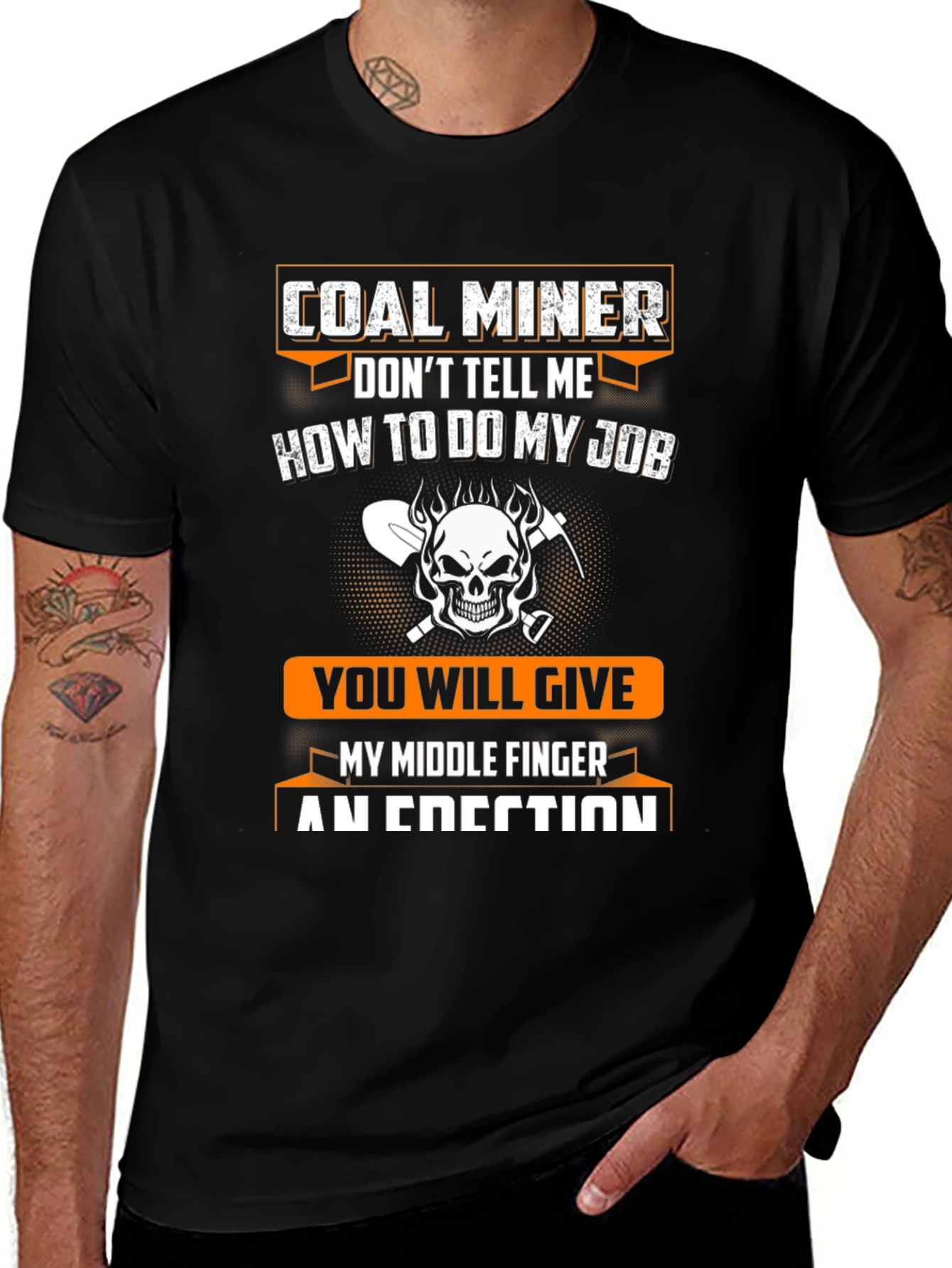 Coal Miner Novelty Graphic T-Shirt