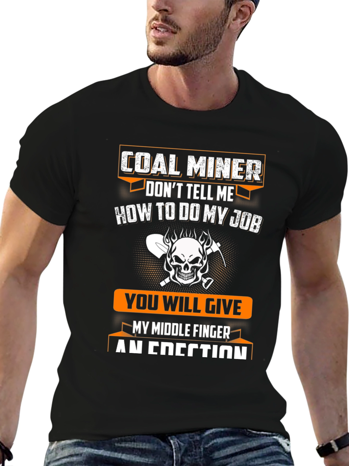 Coal Miner Novelty Graphic T-Shirt