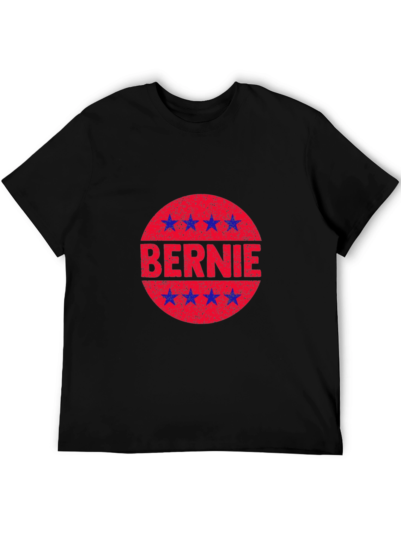 Bernie Star Circle Graphic Black T-Shirt