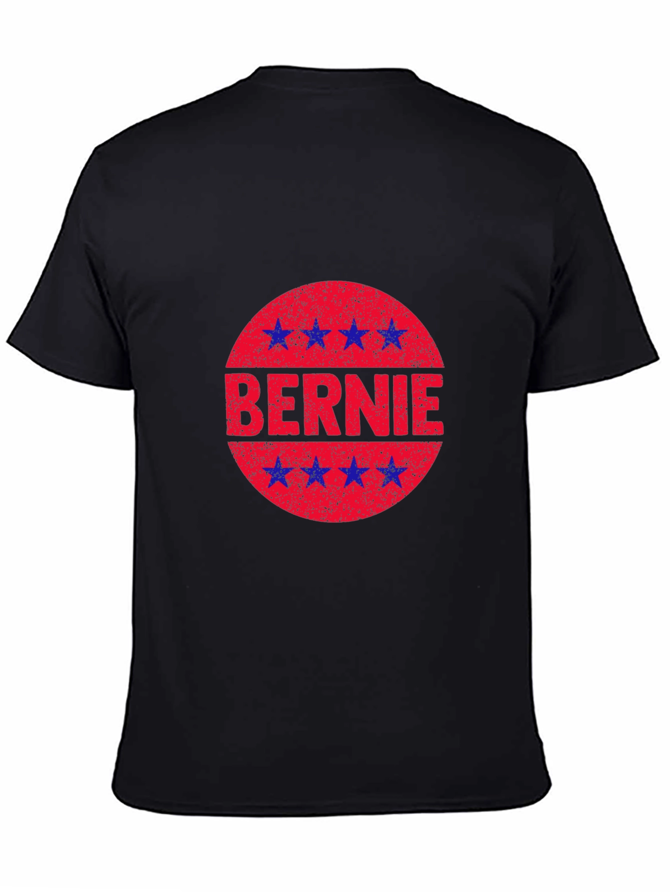 Bernie Star Circle Graphic Black T-Shirt