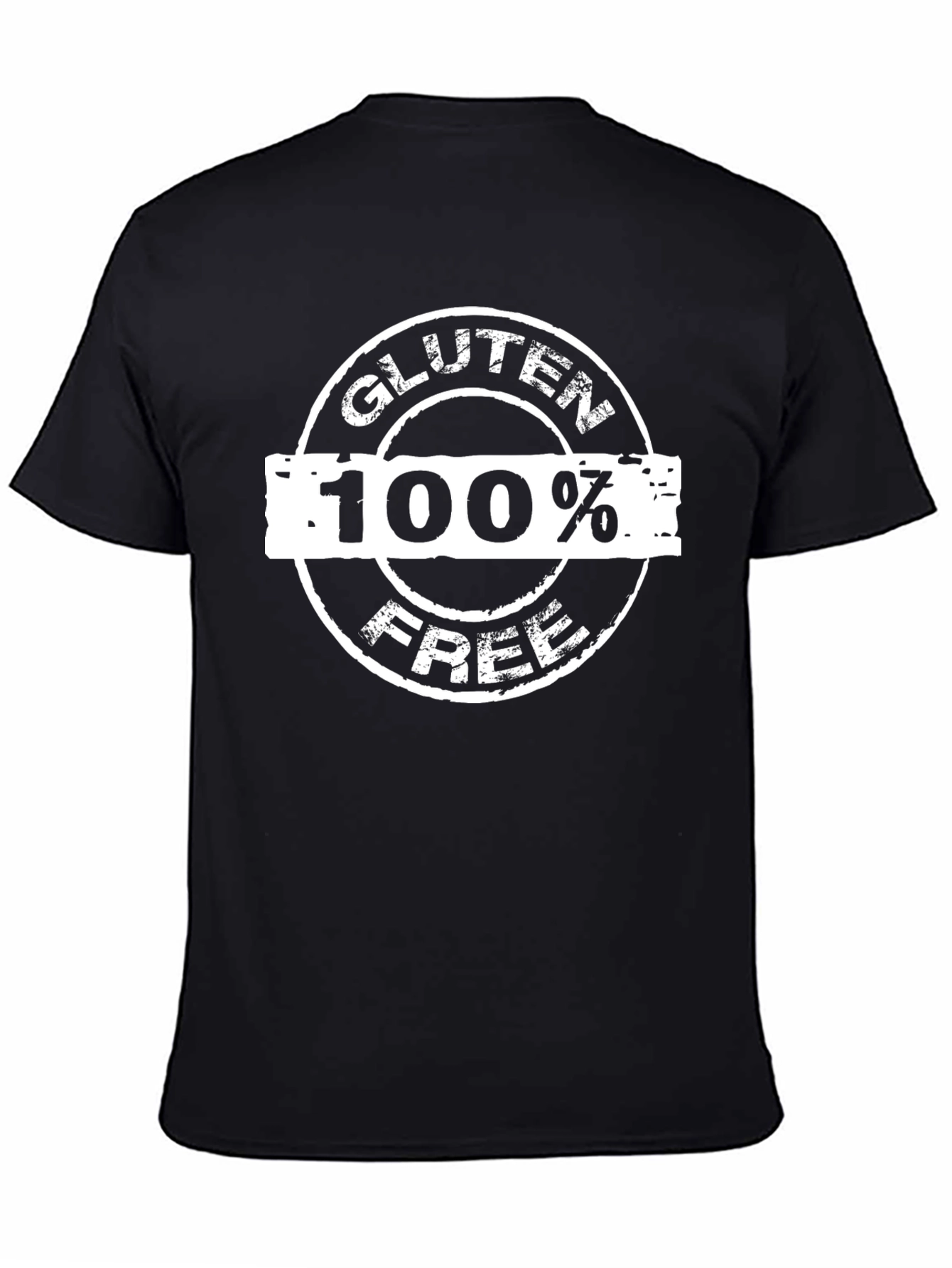 Gluten Free 100% T-Shirt - Black Graphic Tee