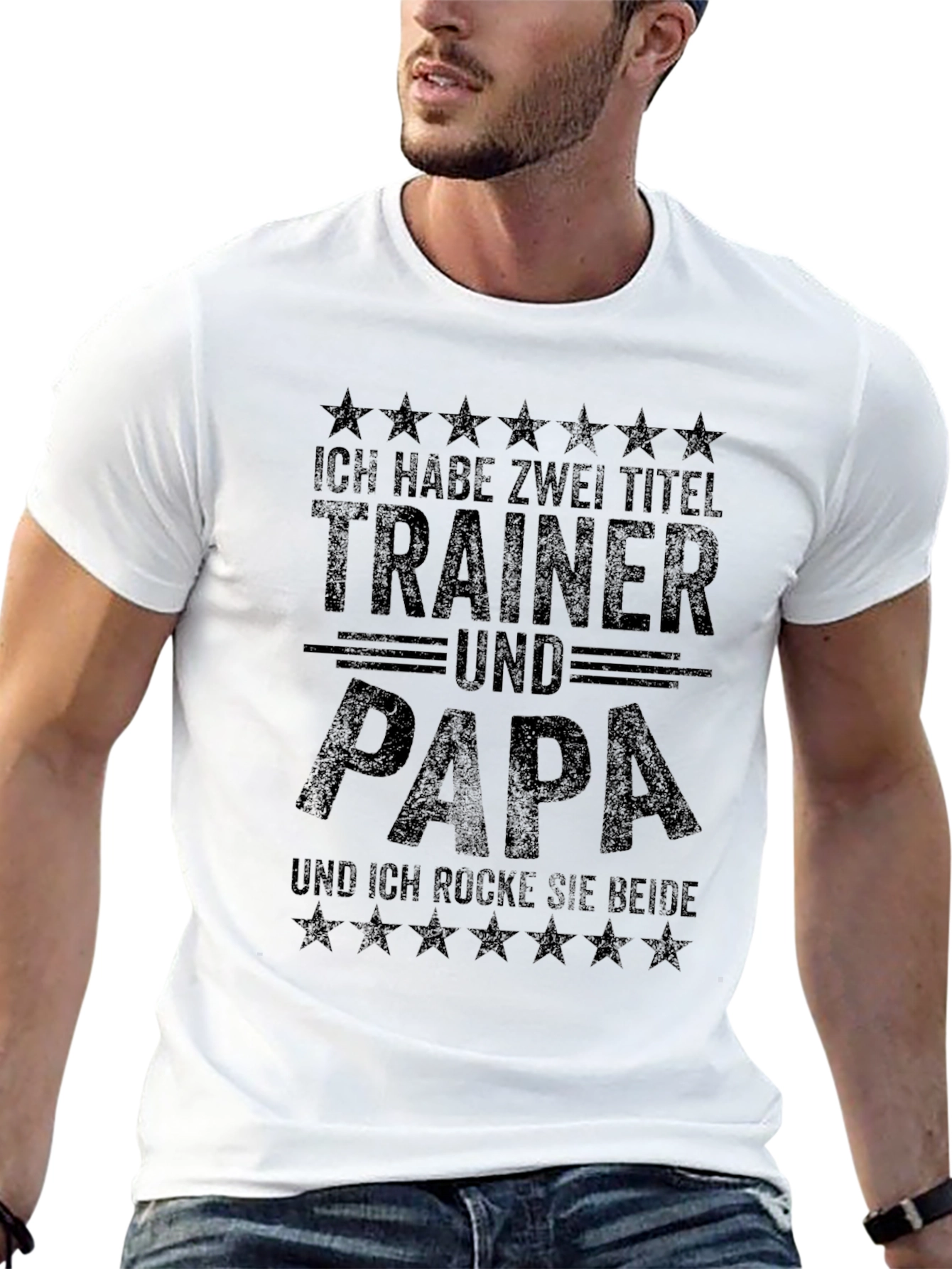 Trainer & Papa T-Shirt - German Dad Tee