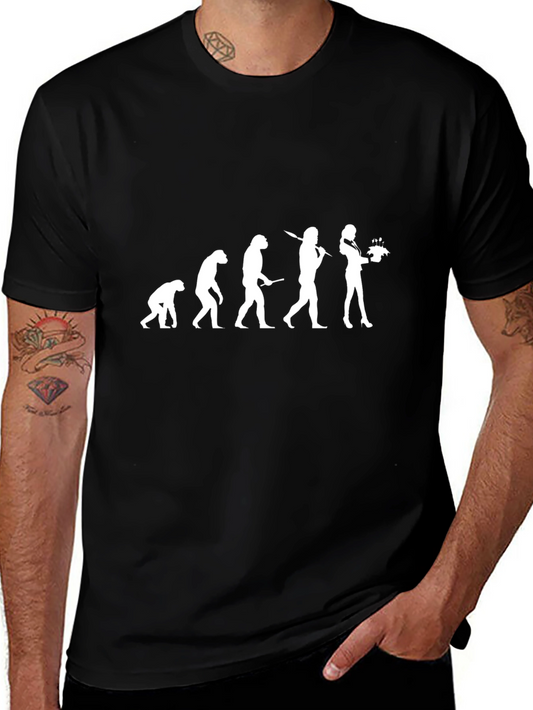 Evolution of Woman T-Shirt - Black Cotton Tee