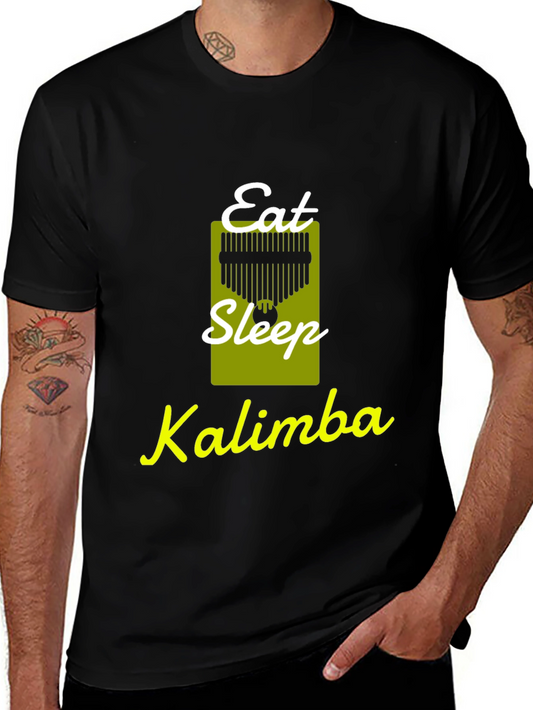 Eat Sleep Kalimba T-Shirt: Musicians Novelty Tee