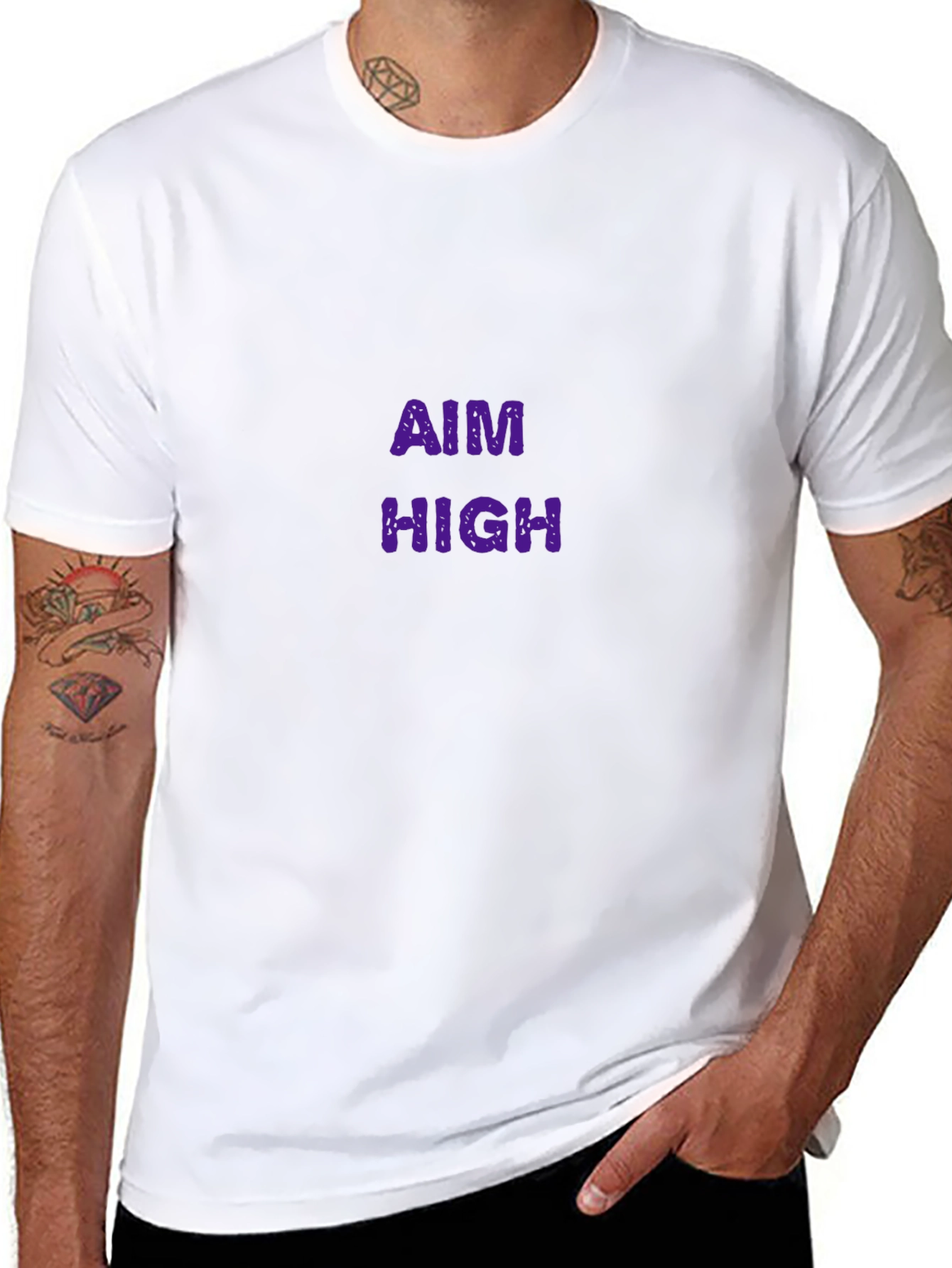 Aim High Graphic Tee - Black
