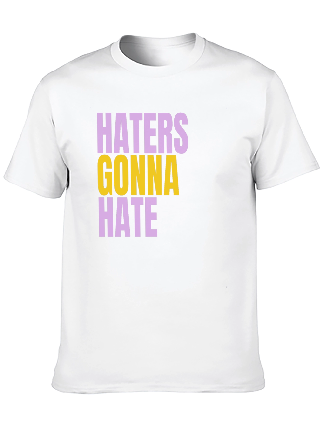 Haters Gonna Hate Graphic Tee - Black