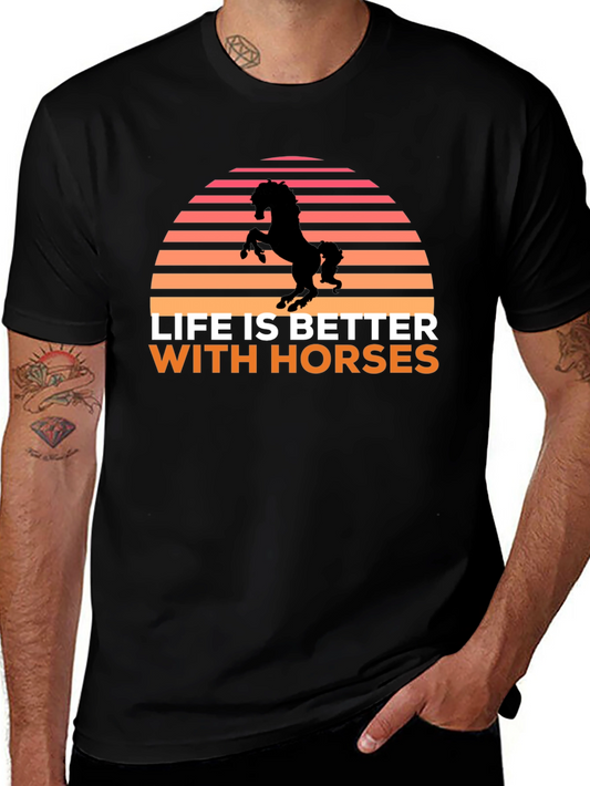 Life is Better with Horses Graphic Tee