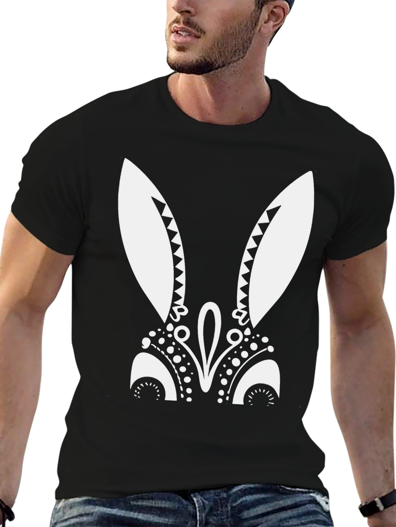 Black Bunny Graphic Tee
