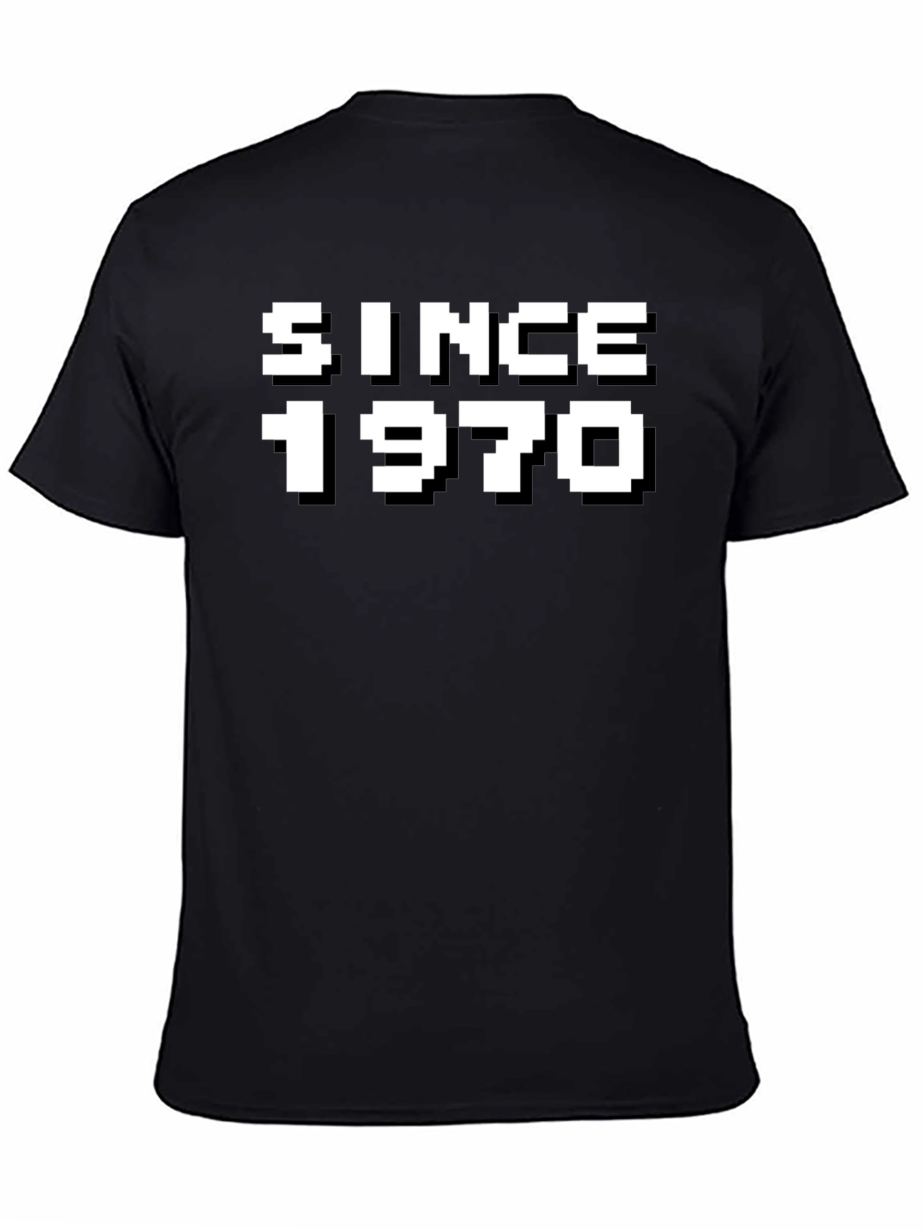 Since 1970 Pixelated Graphic Tee - Retro Style