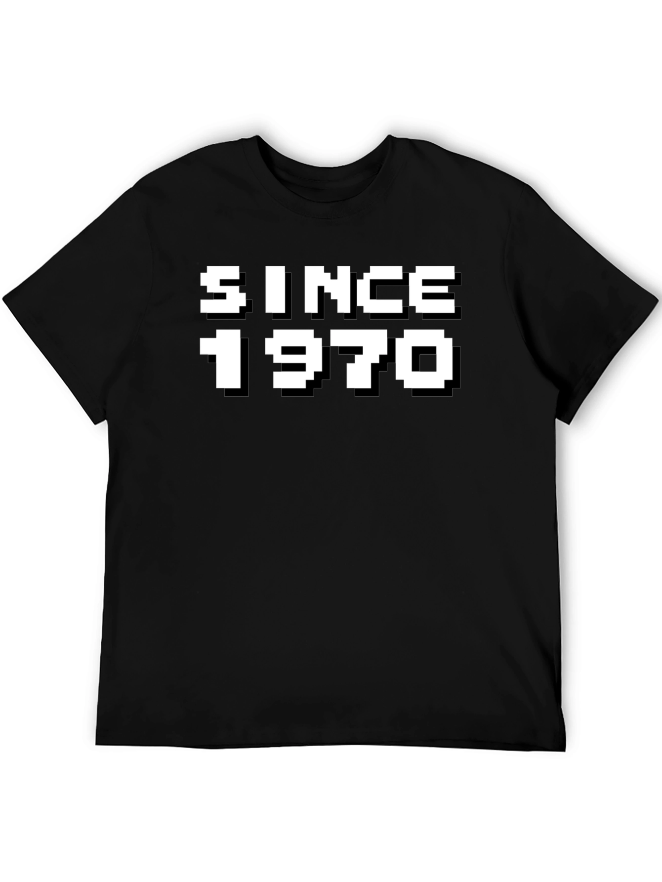 Since 1970 Pixelated Graphic Tee - Retro Style