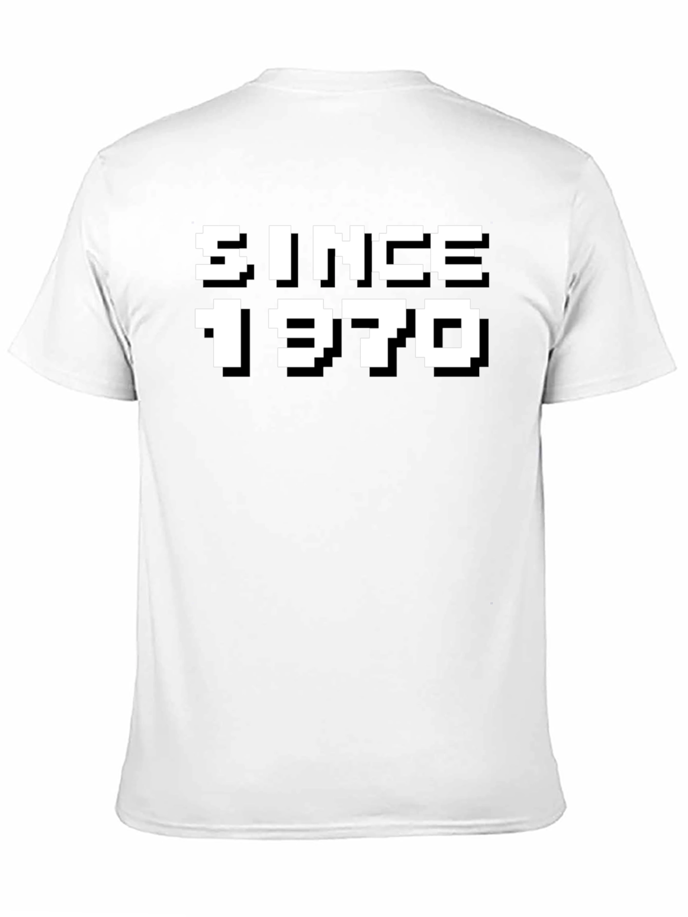 Since 1970 Pixelated Graphic Tee - Retro Style