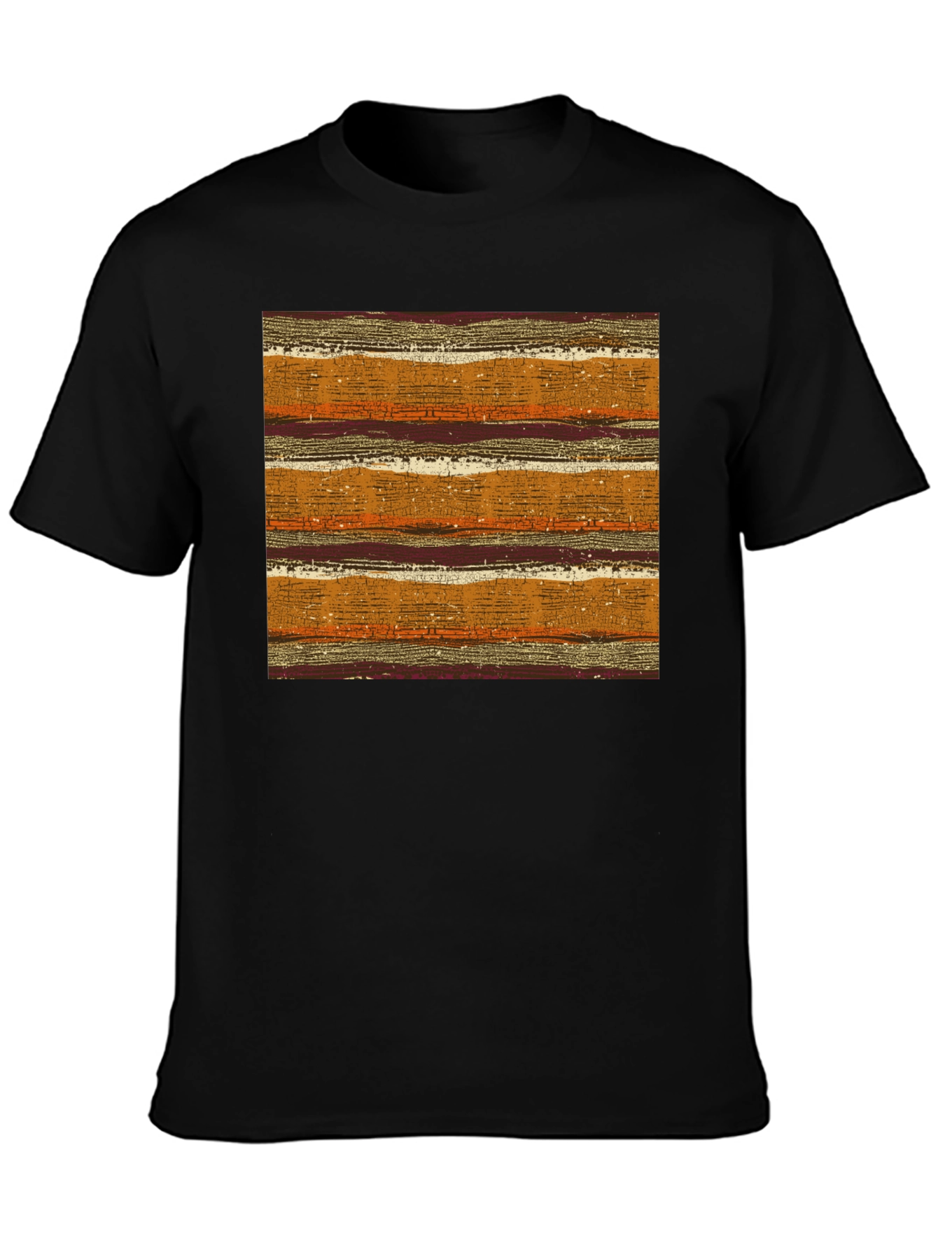 Retro Stripe Print Tee