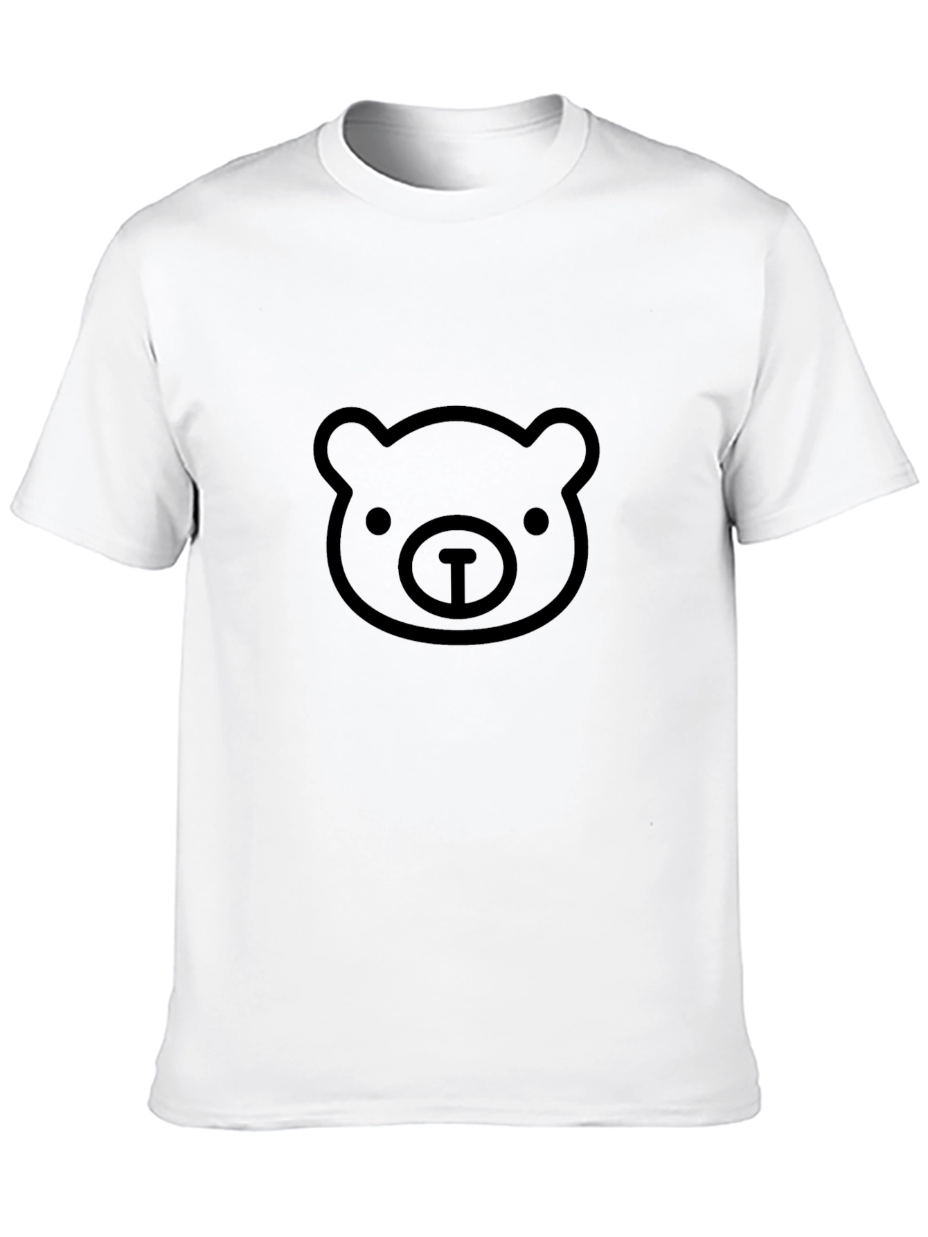 Bear Graphic Black T-Shirt: Soft Cotton Blend