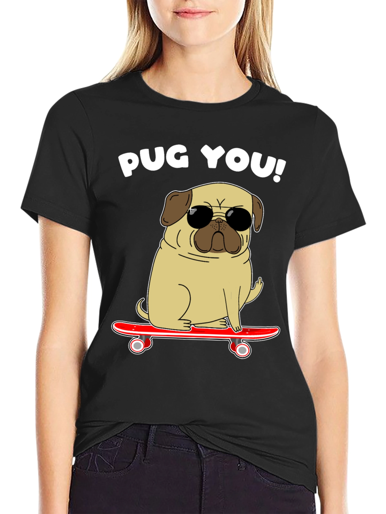 Pug You! Skateboard T-Shirt
