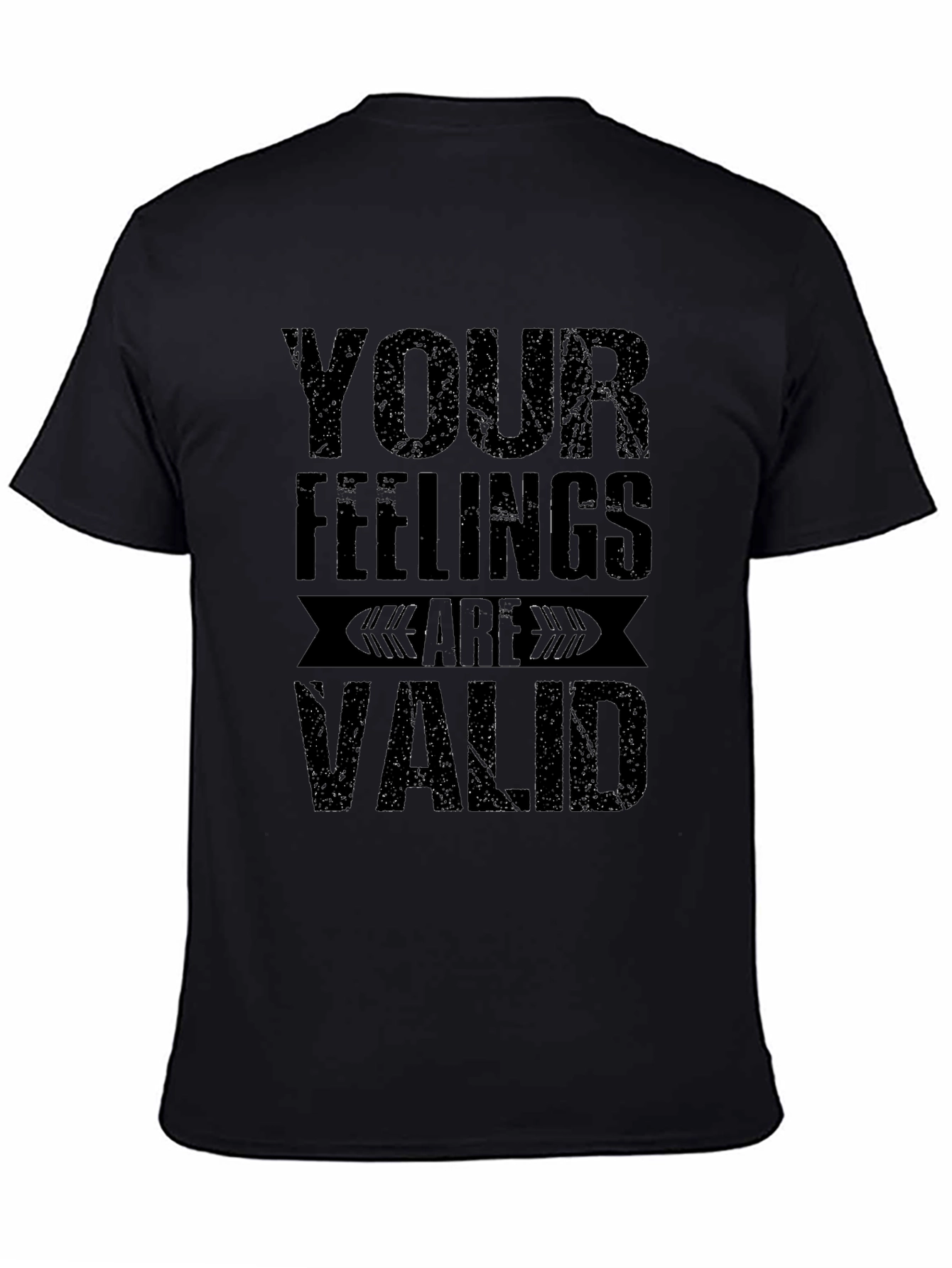 Your Feelings Are Valid Graphic Tee - Black